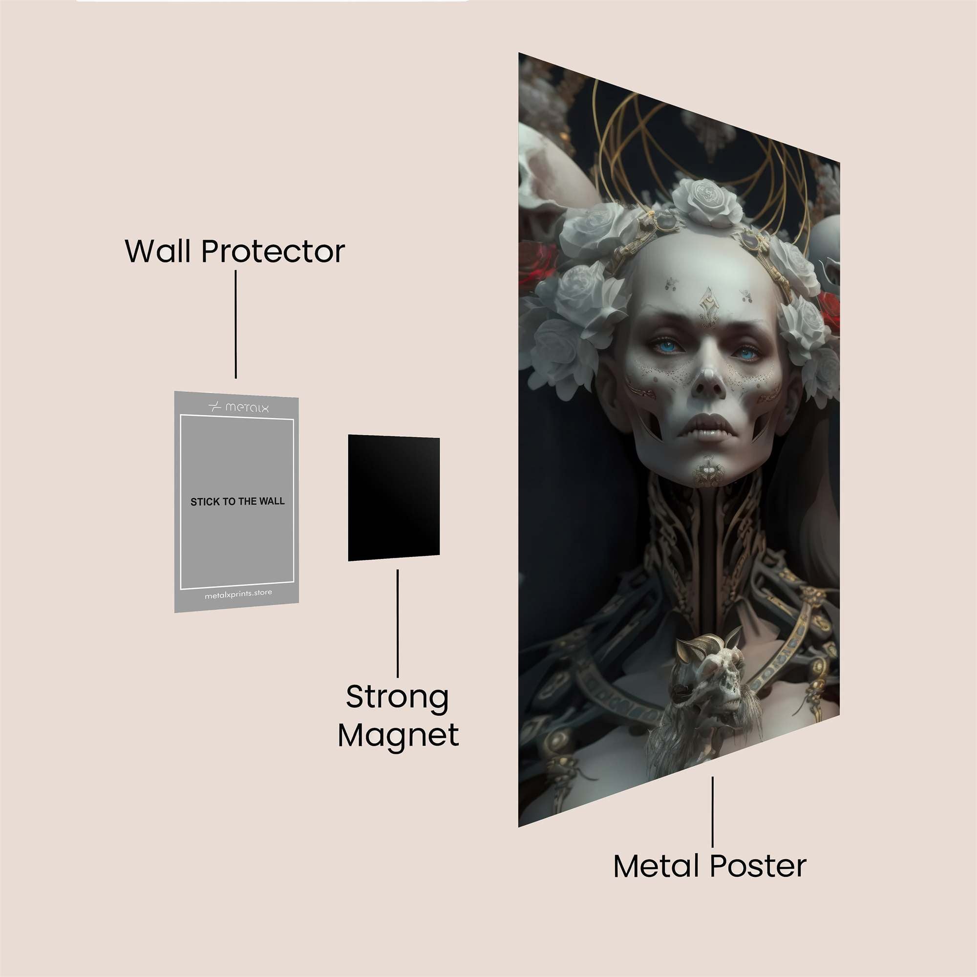 DeathlyElegance Safe Wall Magnetic / M