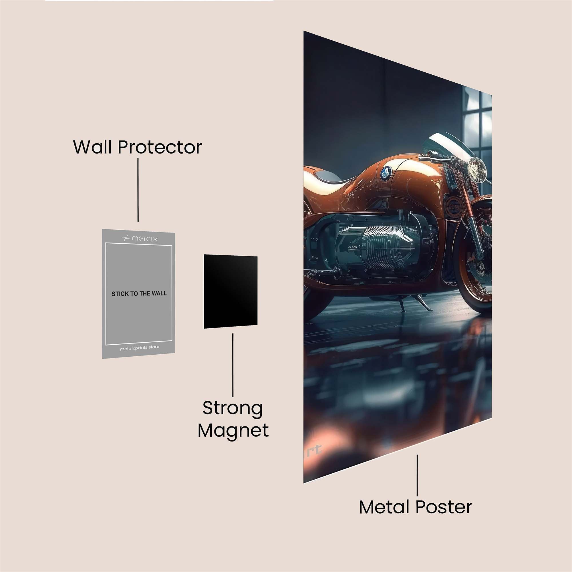 BMW Futuristic Safe Wall Magnetic / M