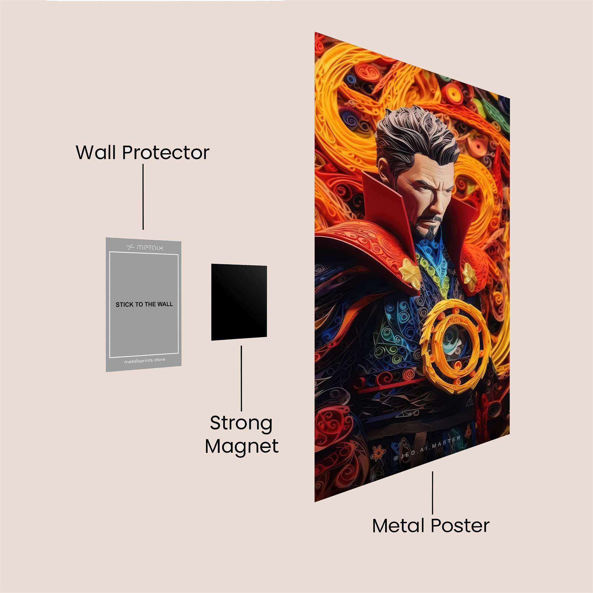 Strange Vortex Safe Wall Magnetic / M