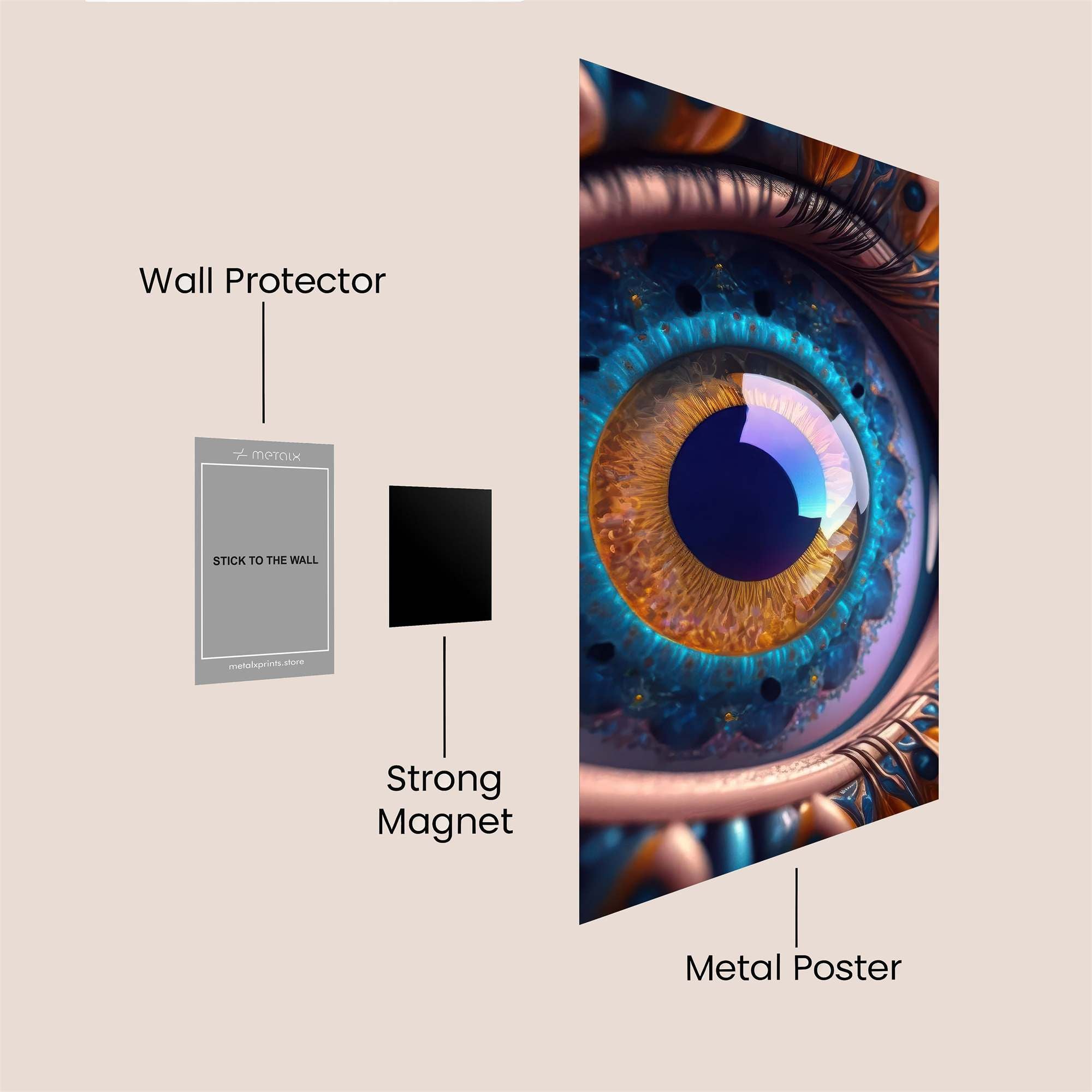 Mystic Eye Safe Wall Magnetic / M