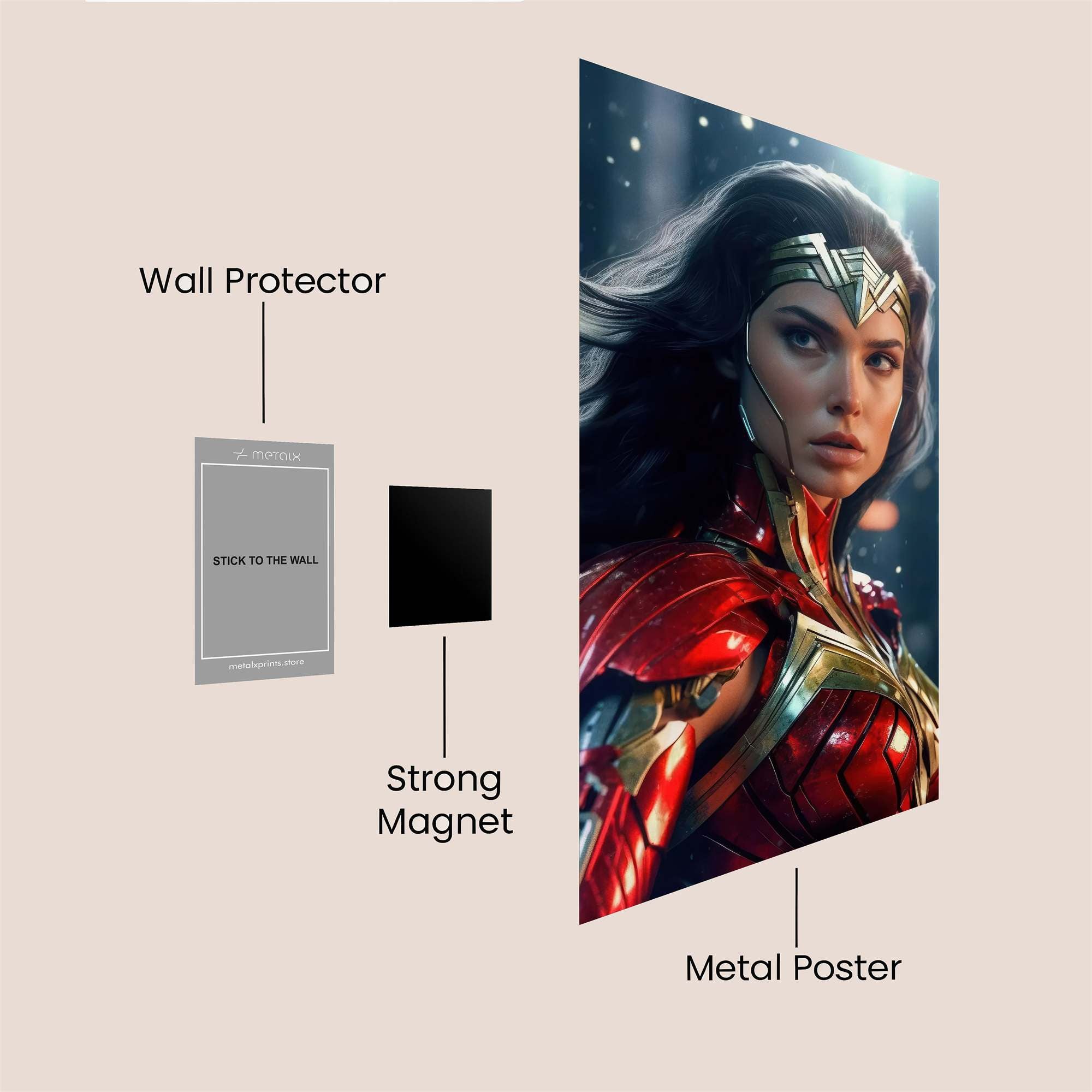 Wonder Regal Safe Wall Magnetic / M