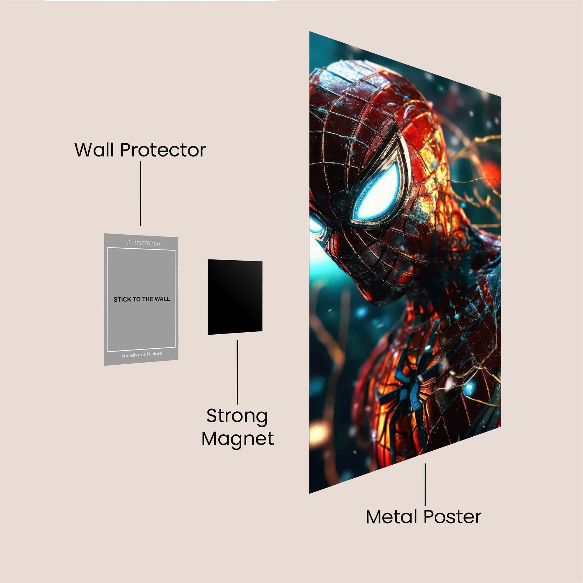 Spider Radiant Safe Wall Magnetic / M