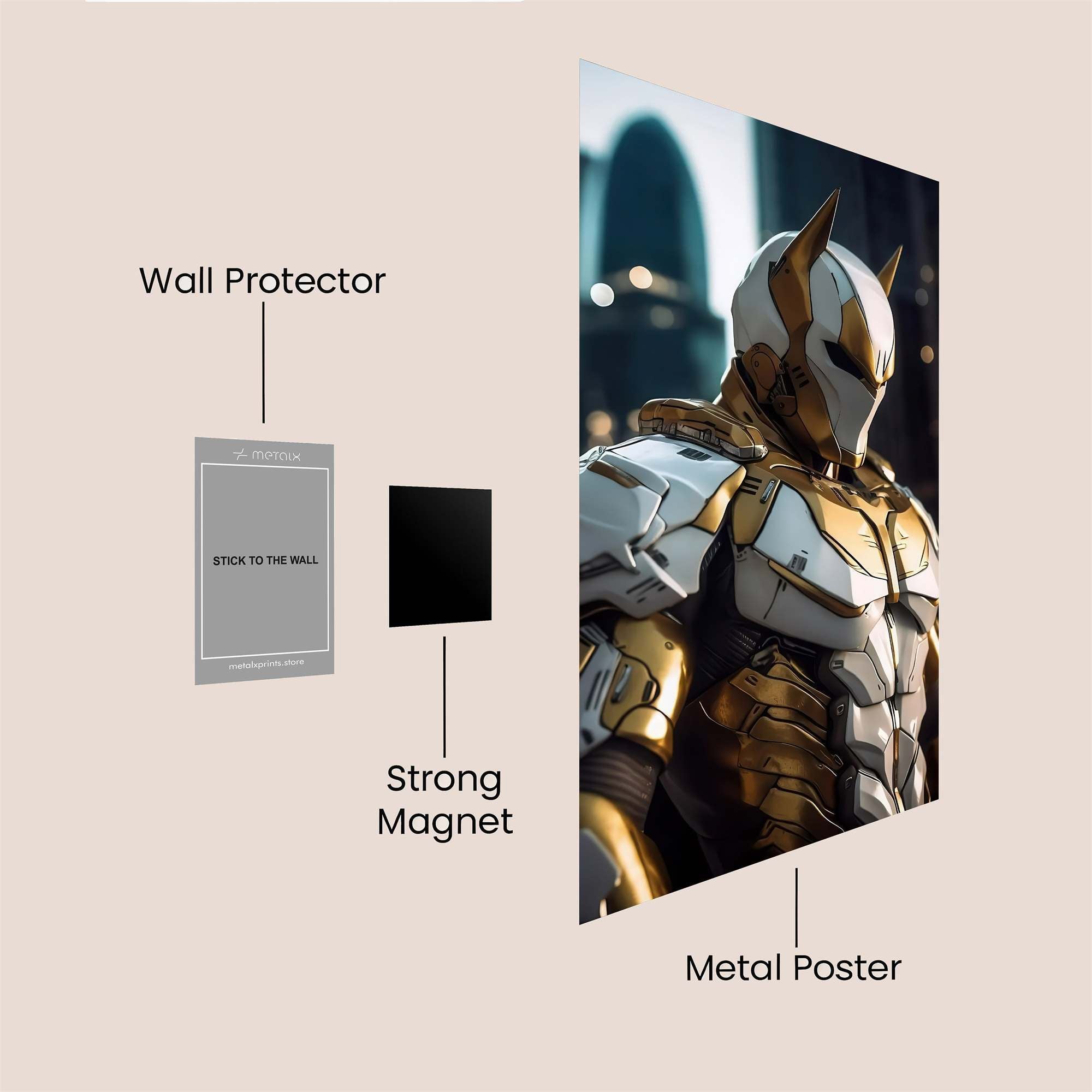 Knight Majestic Safe Wall Magnetic / M