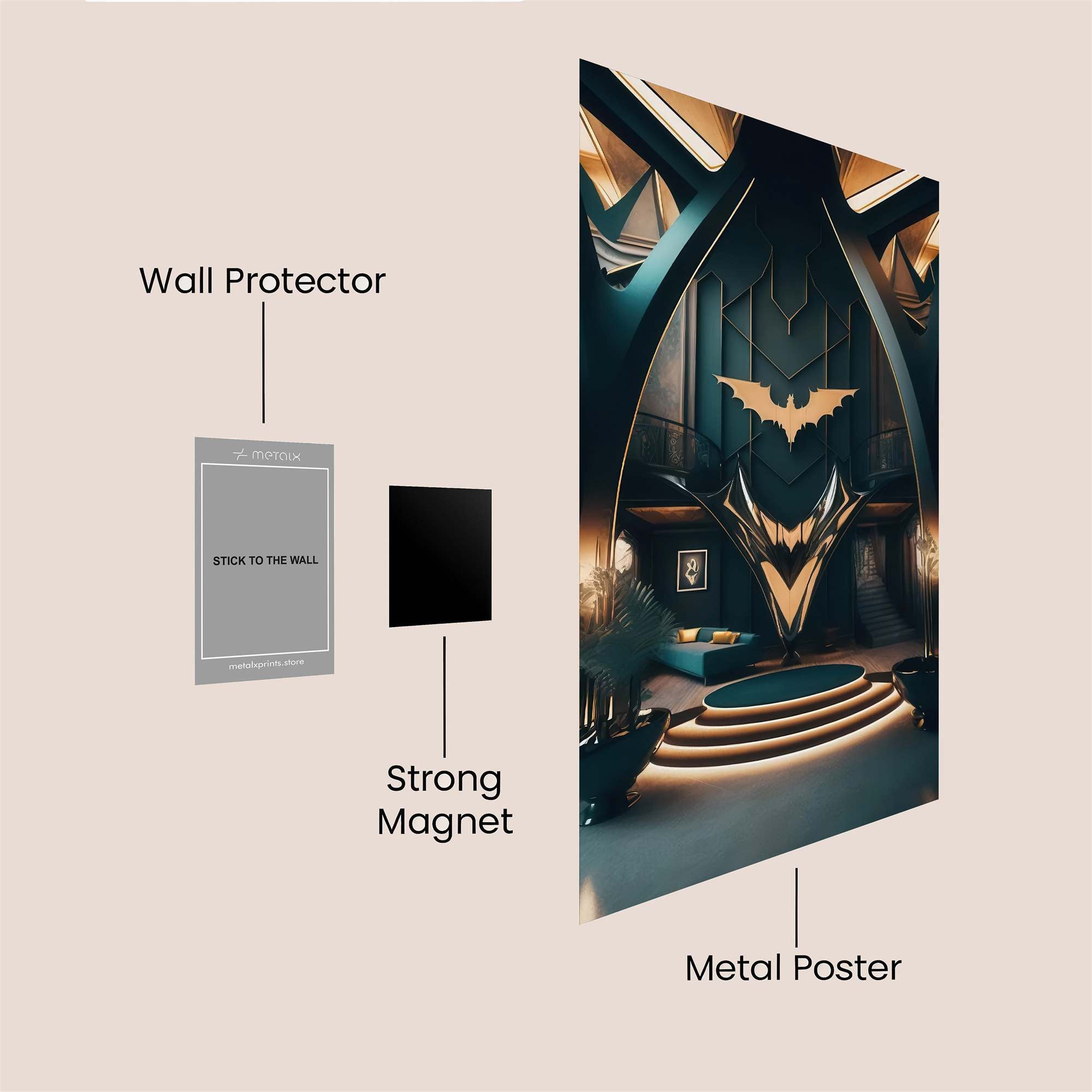 Batcave Majestic Safe Wall Magnetic / M