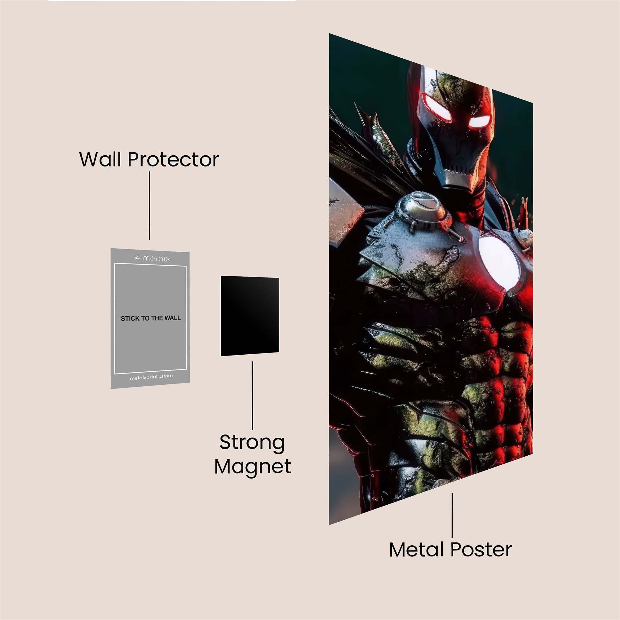 Iron Savior Safe Wall Magnetic / M