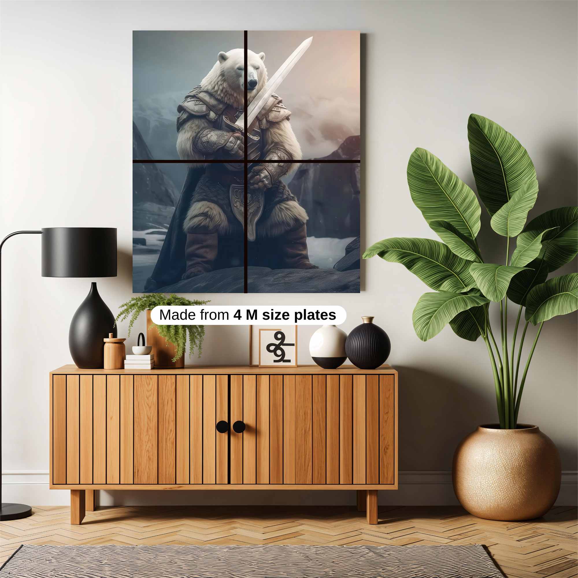Bear Warrior Safe Wall Magnetic / M