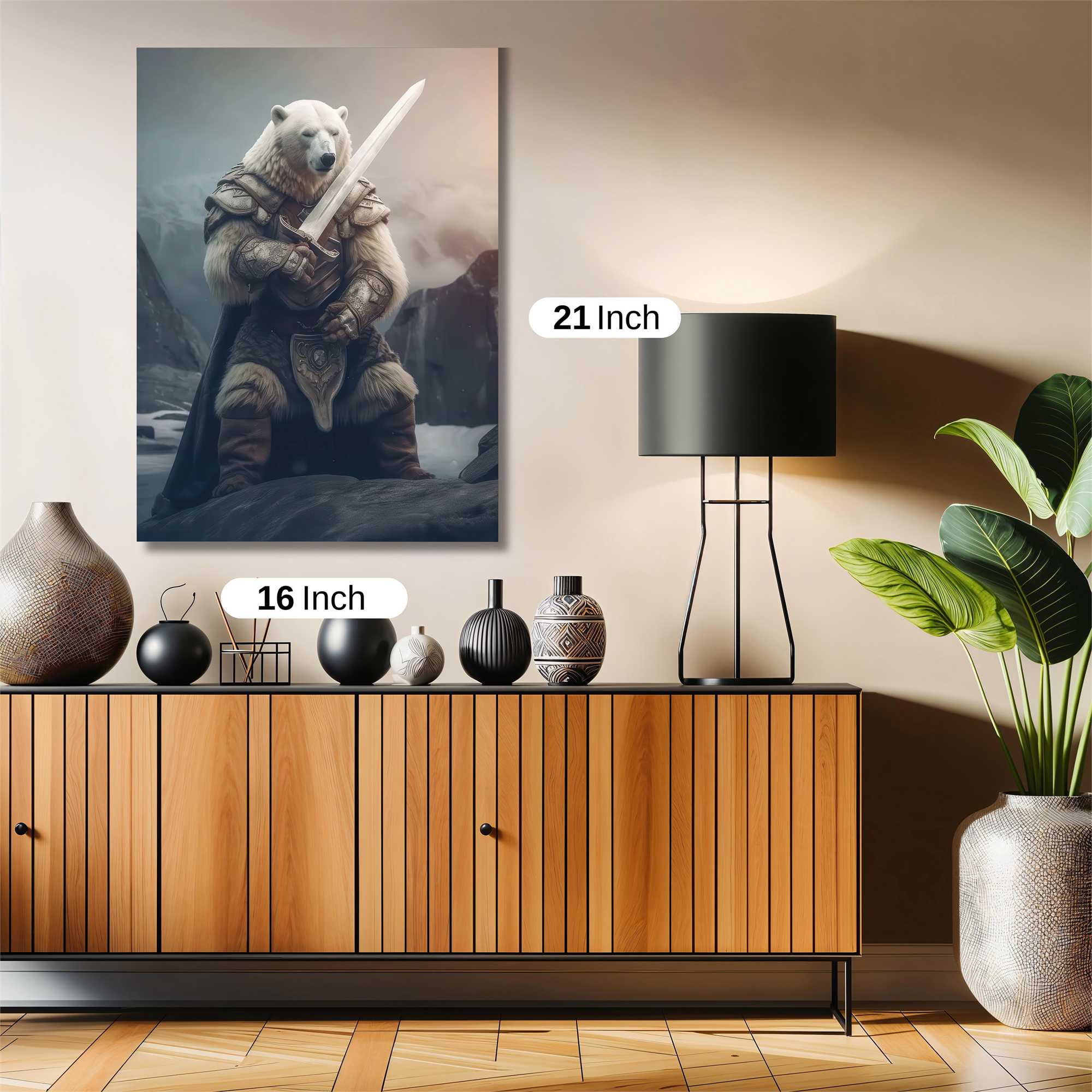 Bear Warrior Safe Wall Magnetic / M