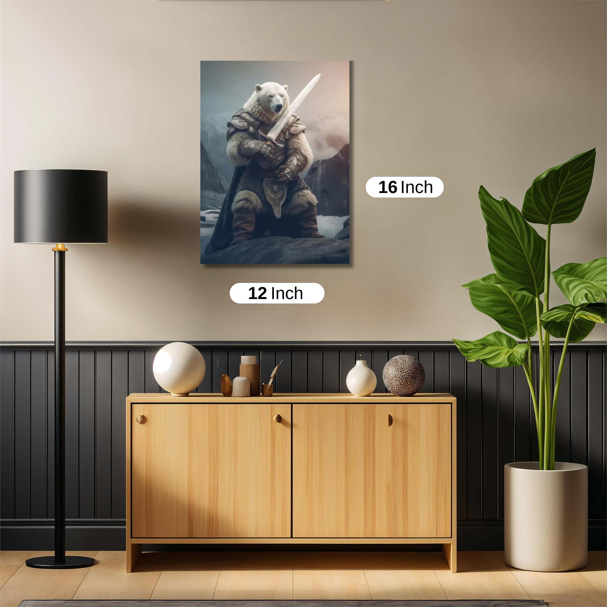 Bear Warrior Safe Wall Magnetic / M