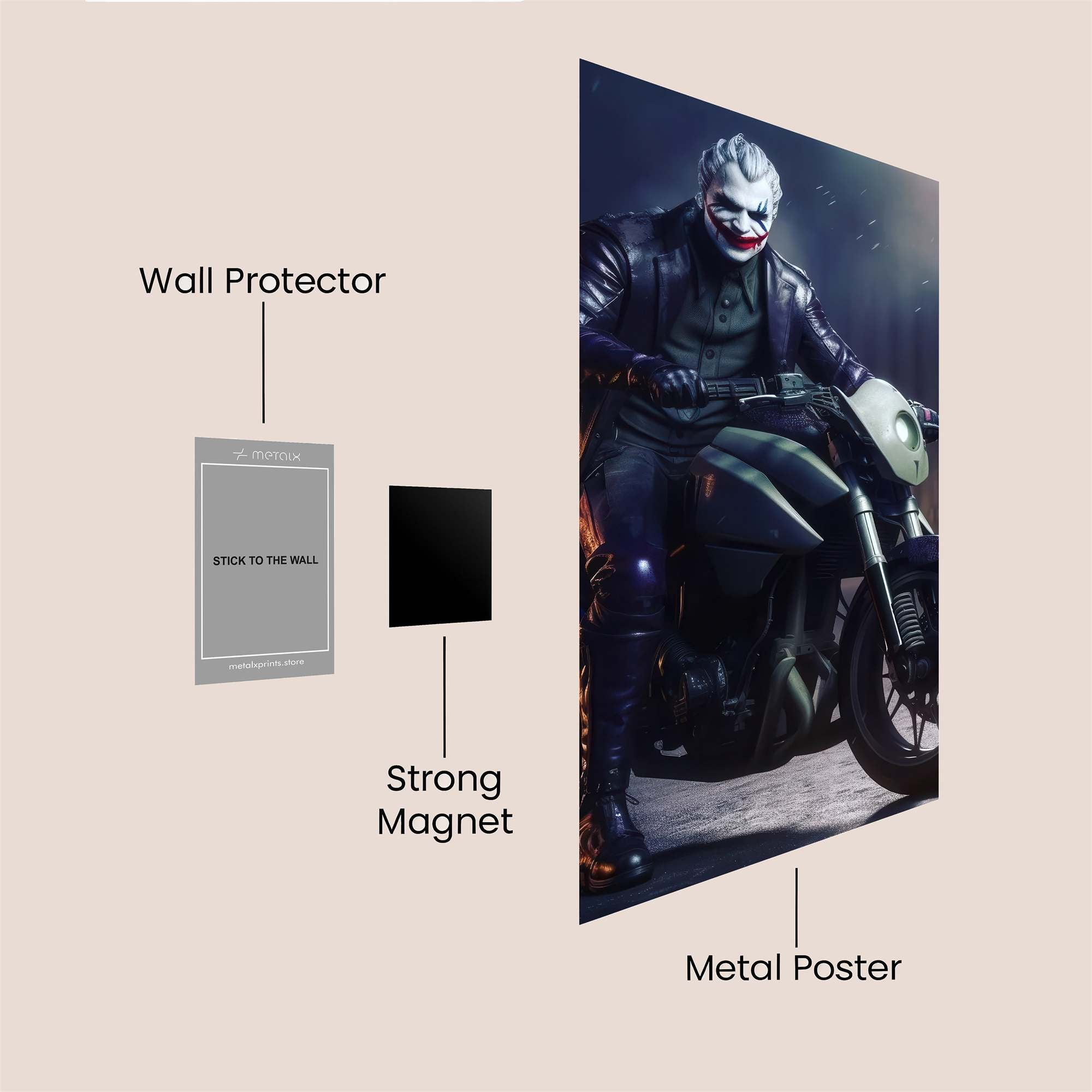Joker Menace Safe Wall Magnetic / M