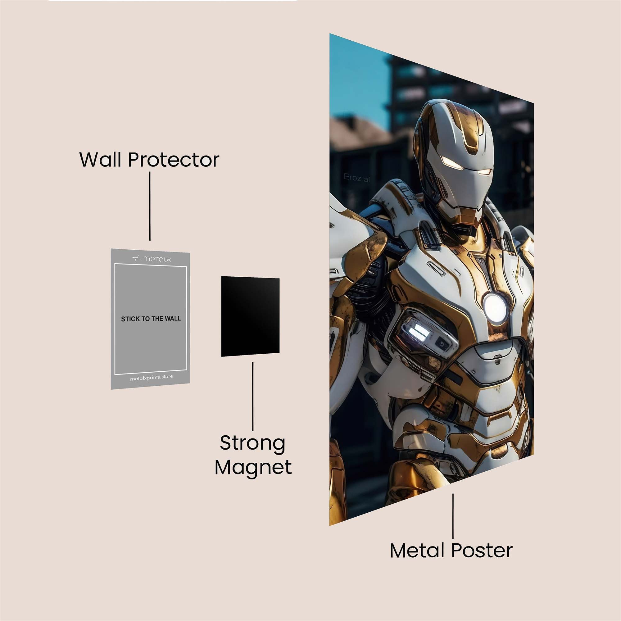 Iron Radiance Safe Wall Magnetic / M