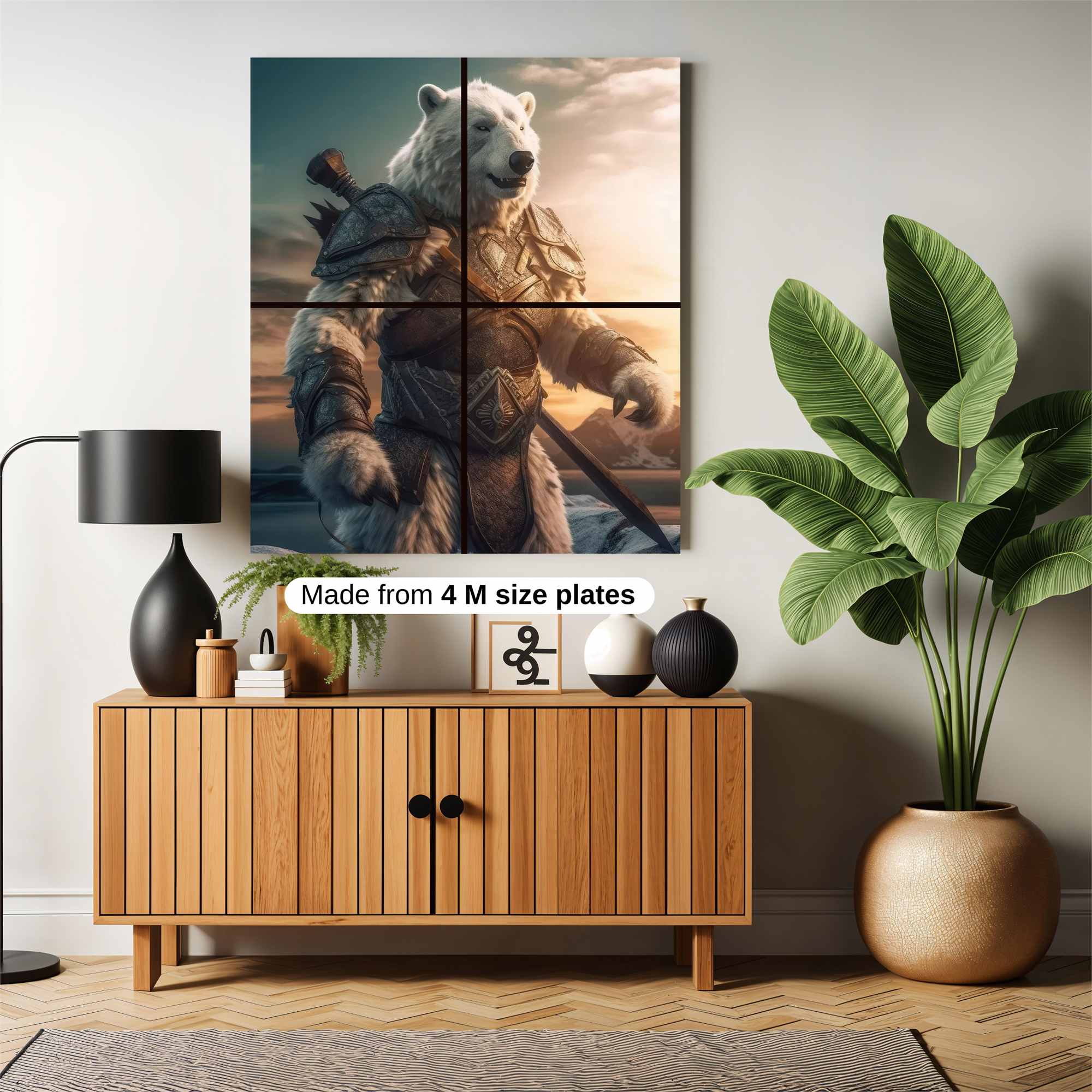Bear Warrior Safe Wall Magnetic / M