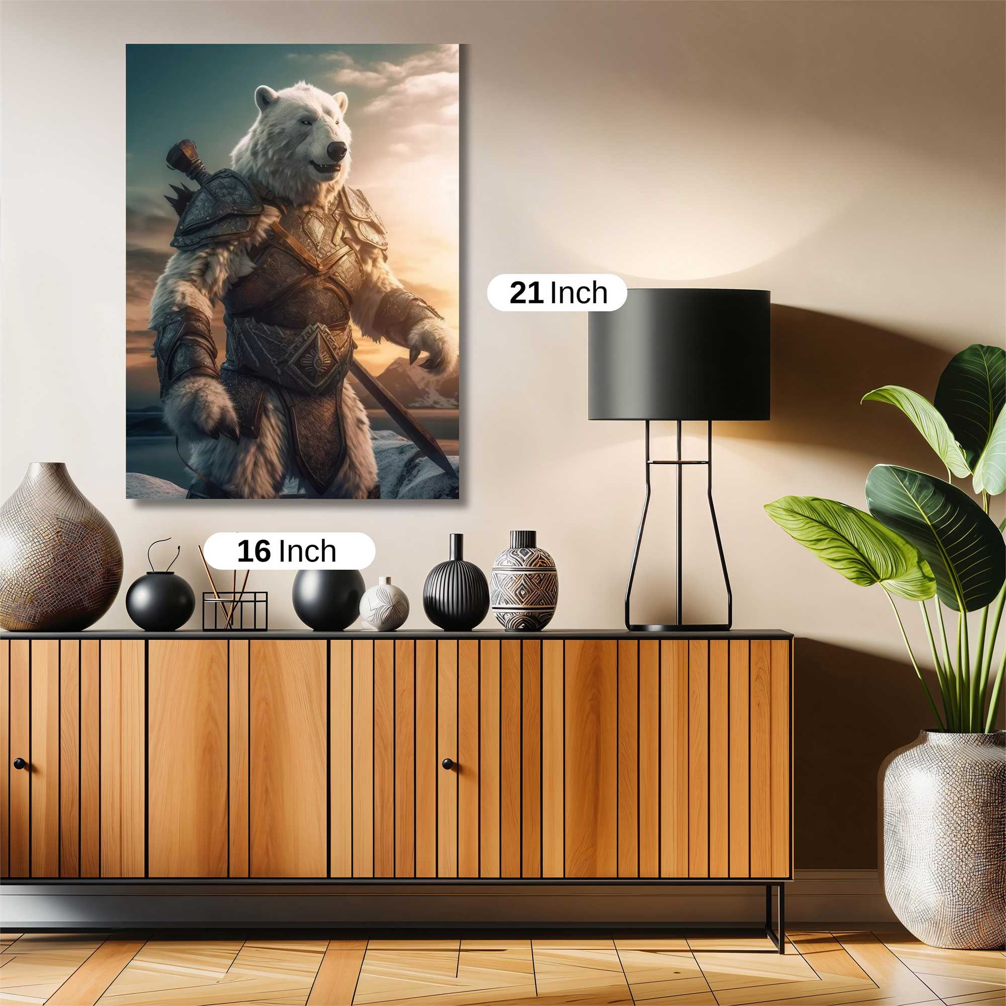 Bear Warrior Safe Wall Magnetic / M