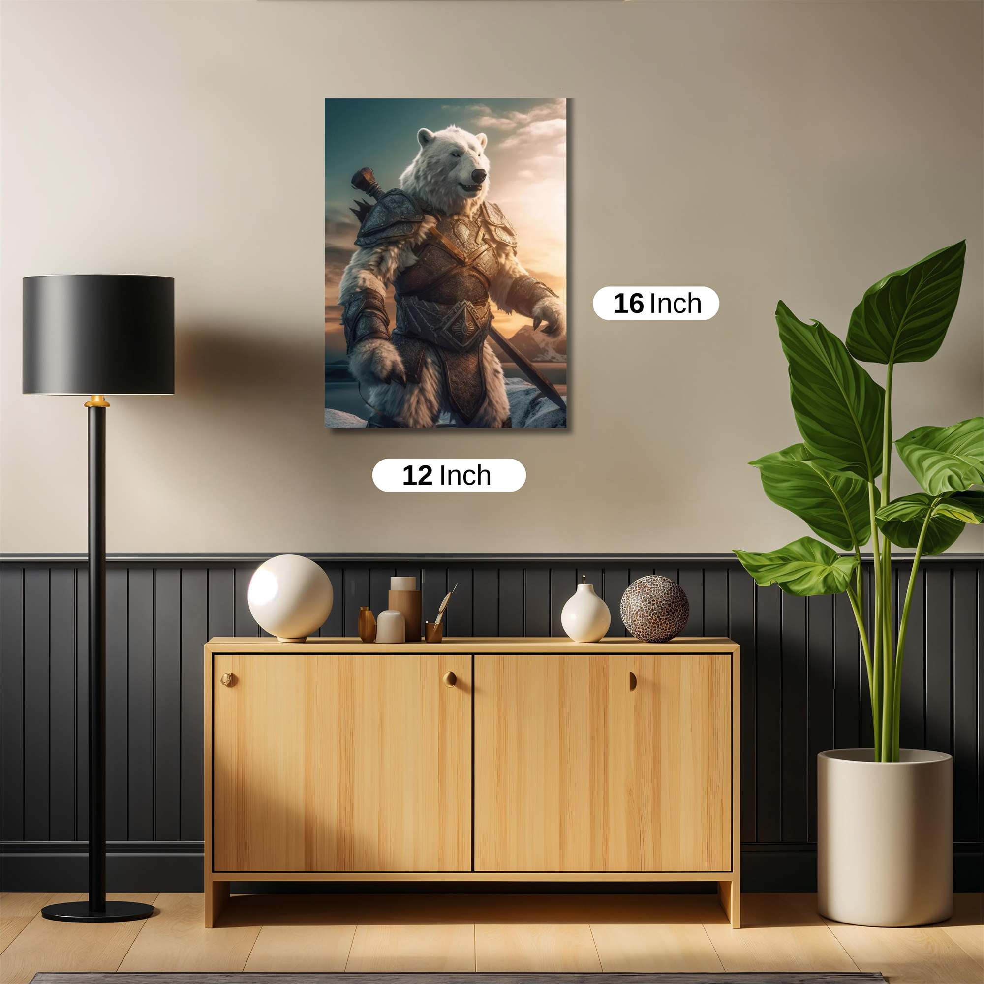 Bear Warrior Safe Wall Magnetic / M