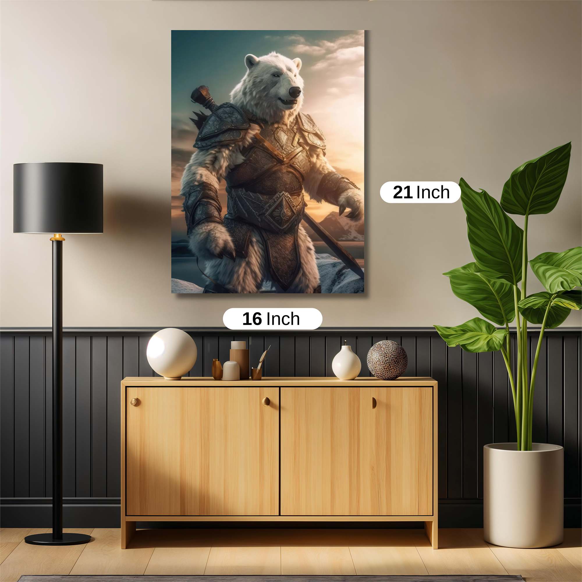 Bear Warrior Safe Wall Magnetic / M