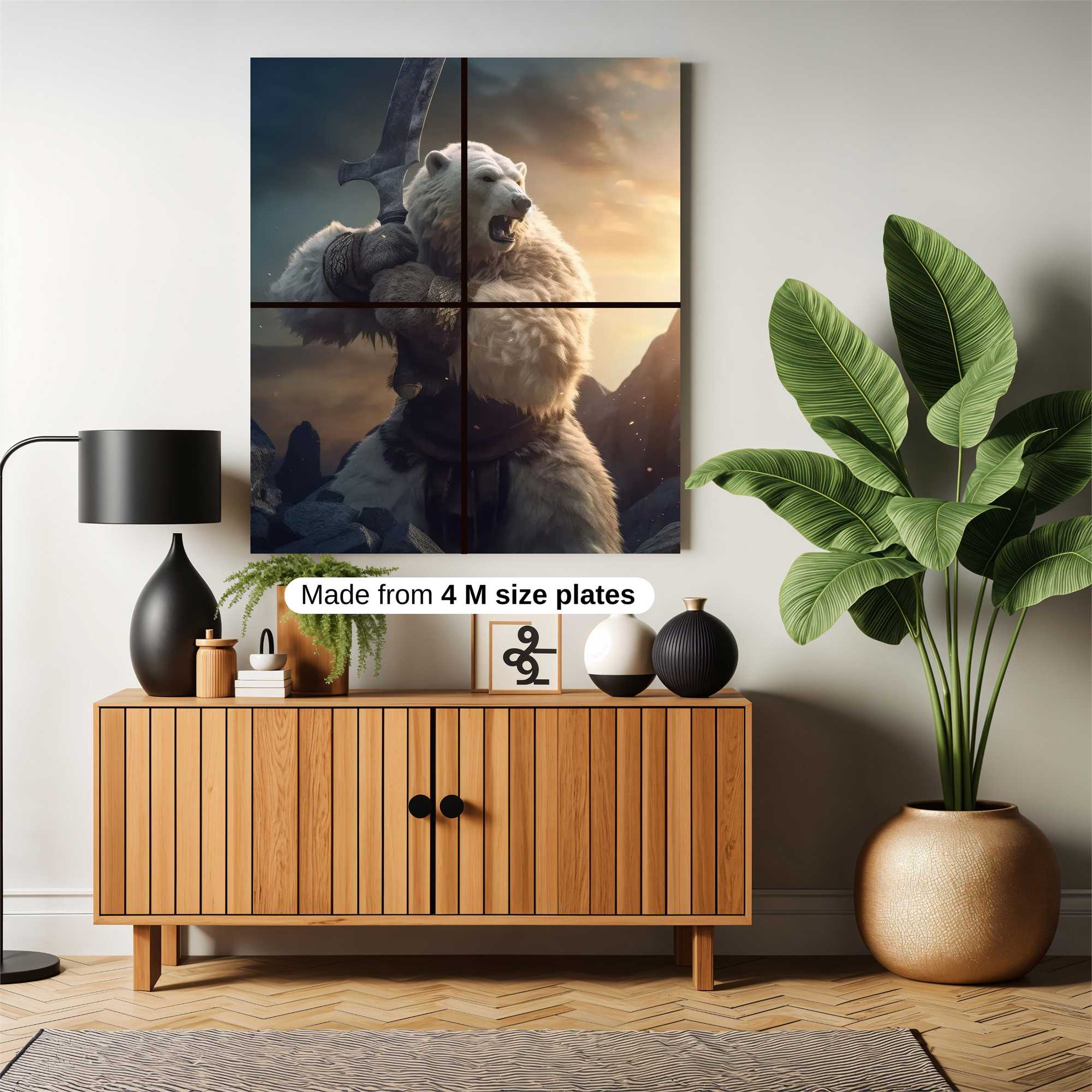 Bear Warrior Safe Wall Magnetic / M
