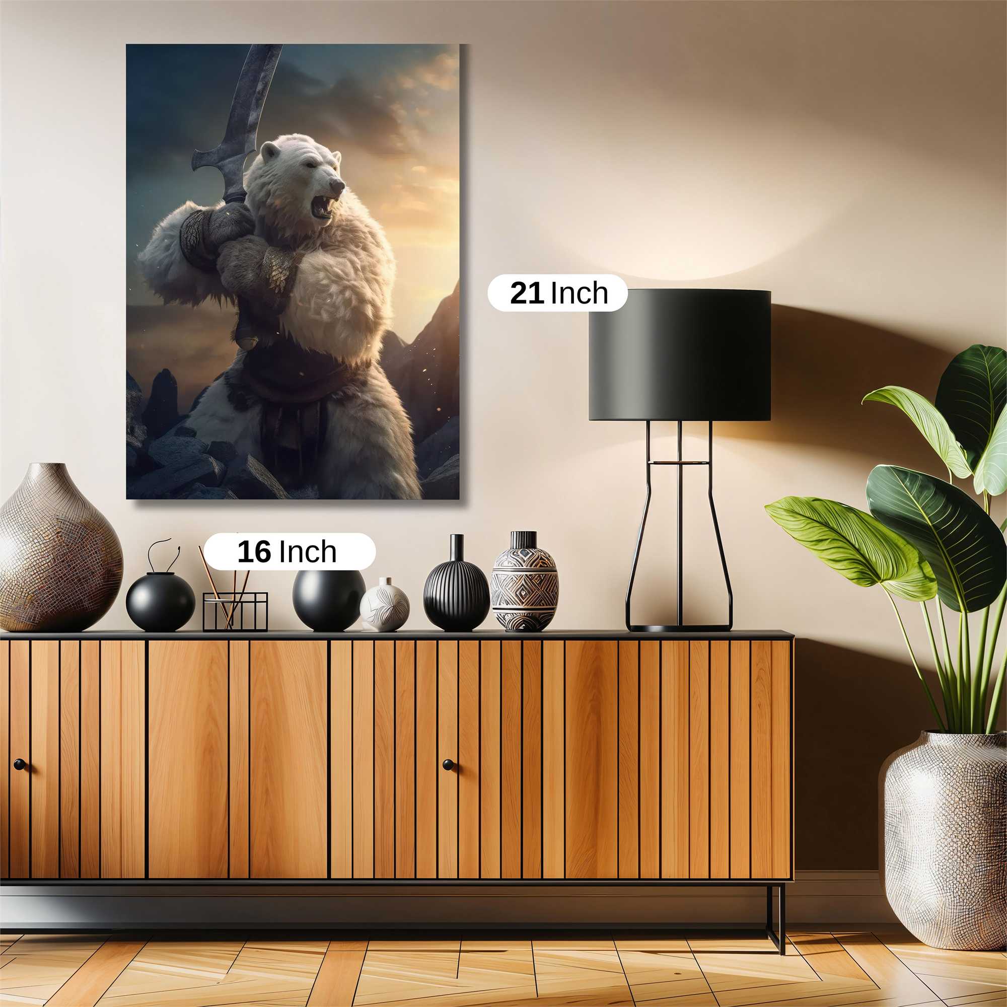 Bear Warrior Safe Wall Magnetic / M