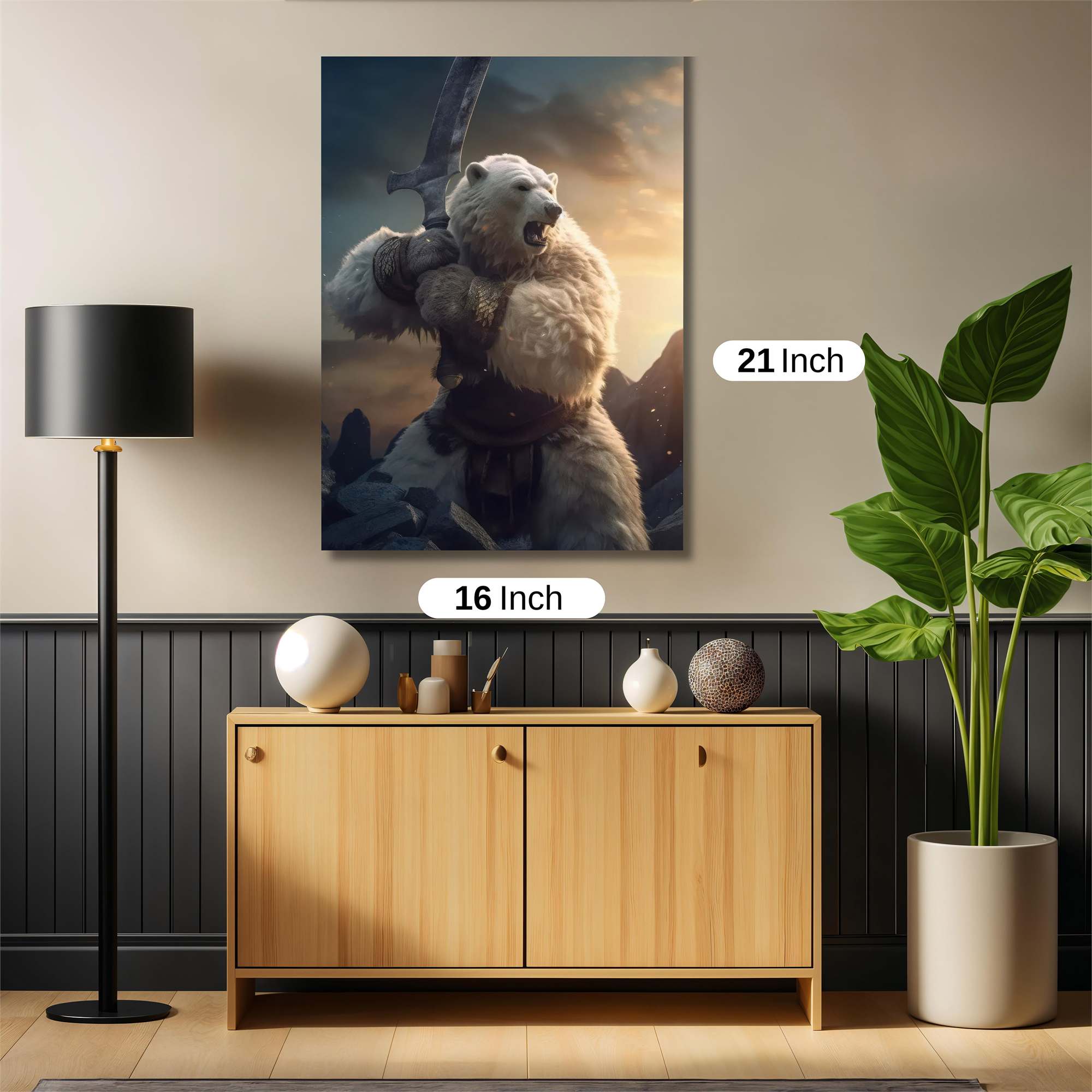 Bear Warrior Safe Wall Magnetic / M