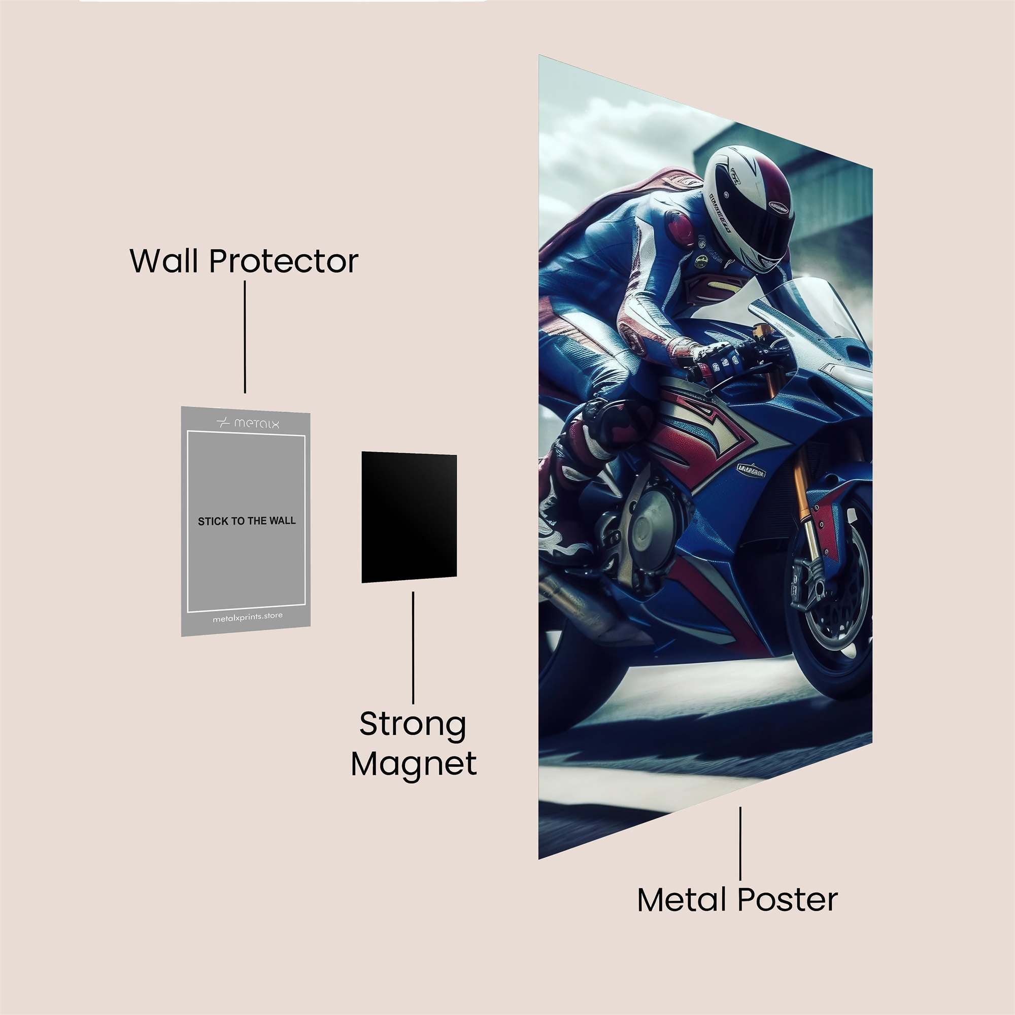 Racer Velocity Safe Wall Magnetic / M
