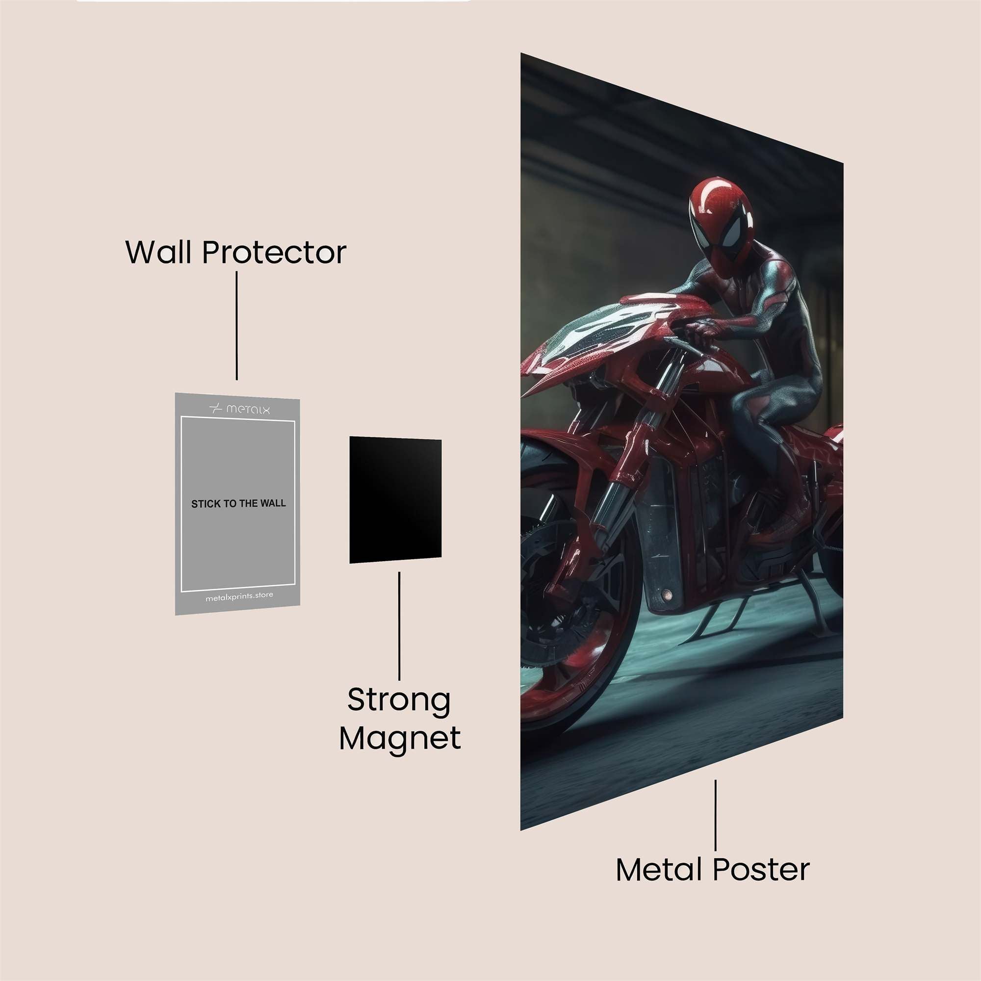 Spider-Rider Safe Wall Magnetic / M