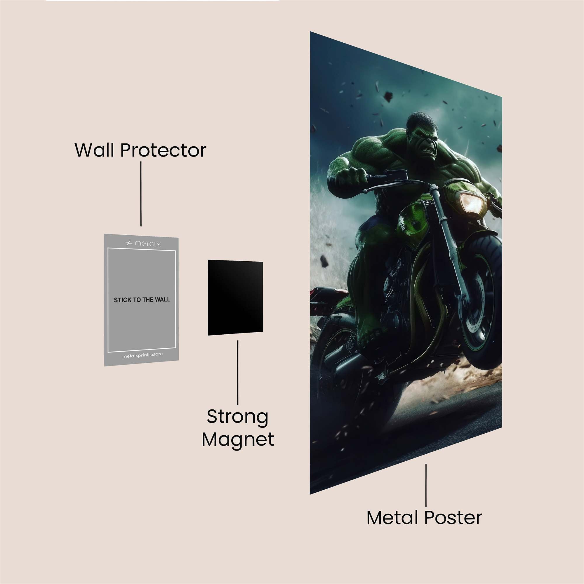 Hulk Rampage Safe Wall Magnetic / M