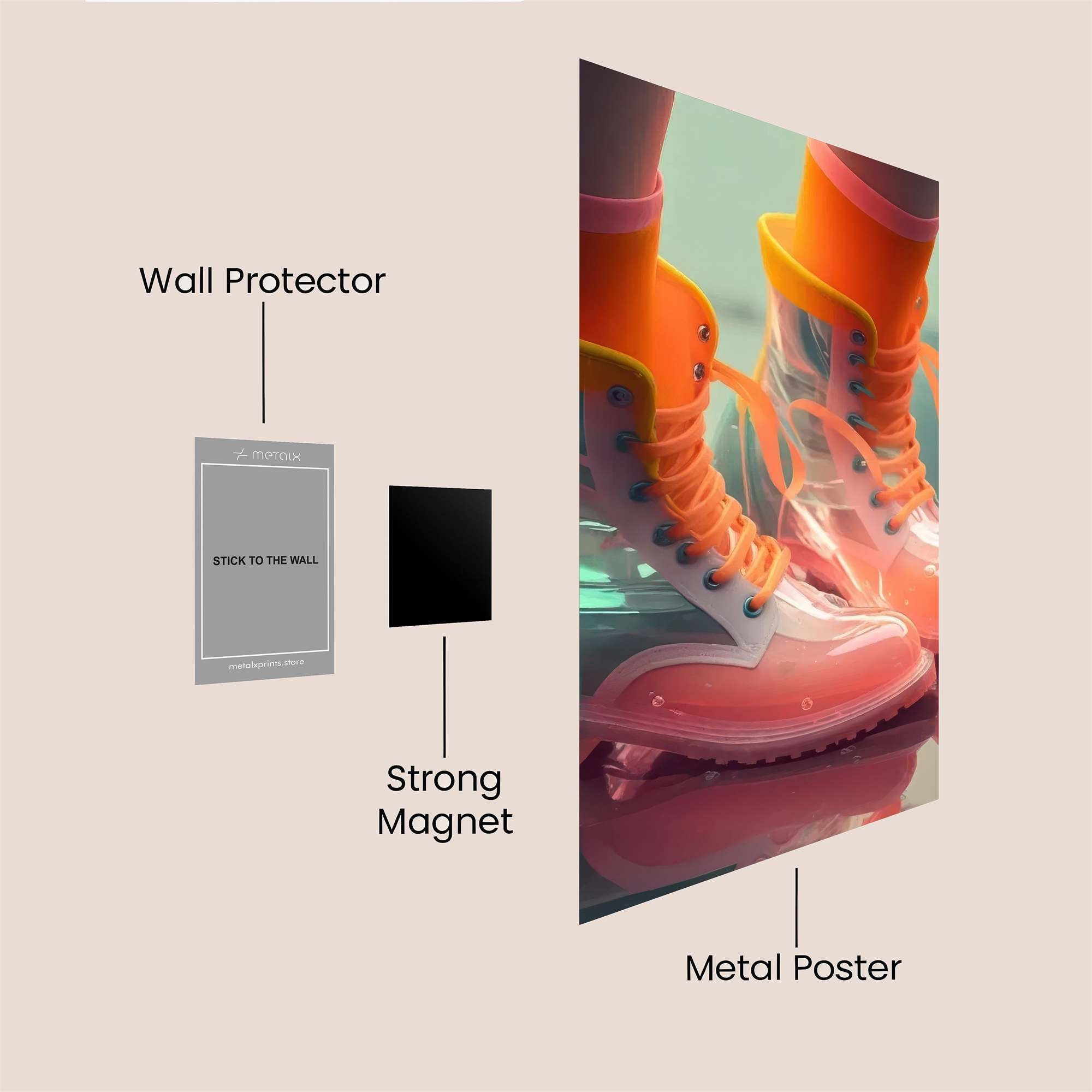 Rainy Radiance Safe Wall Magnetic / M