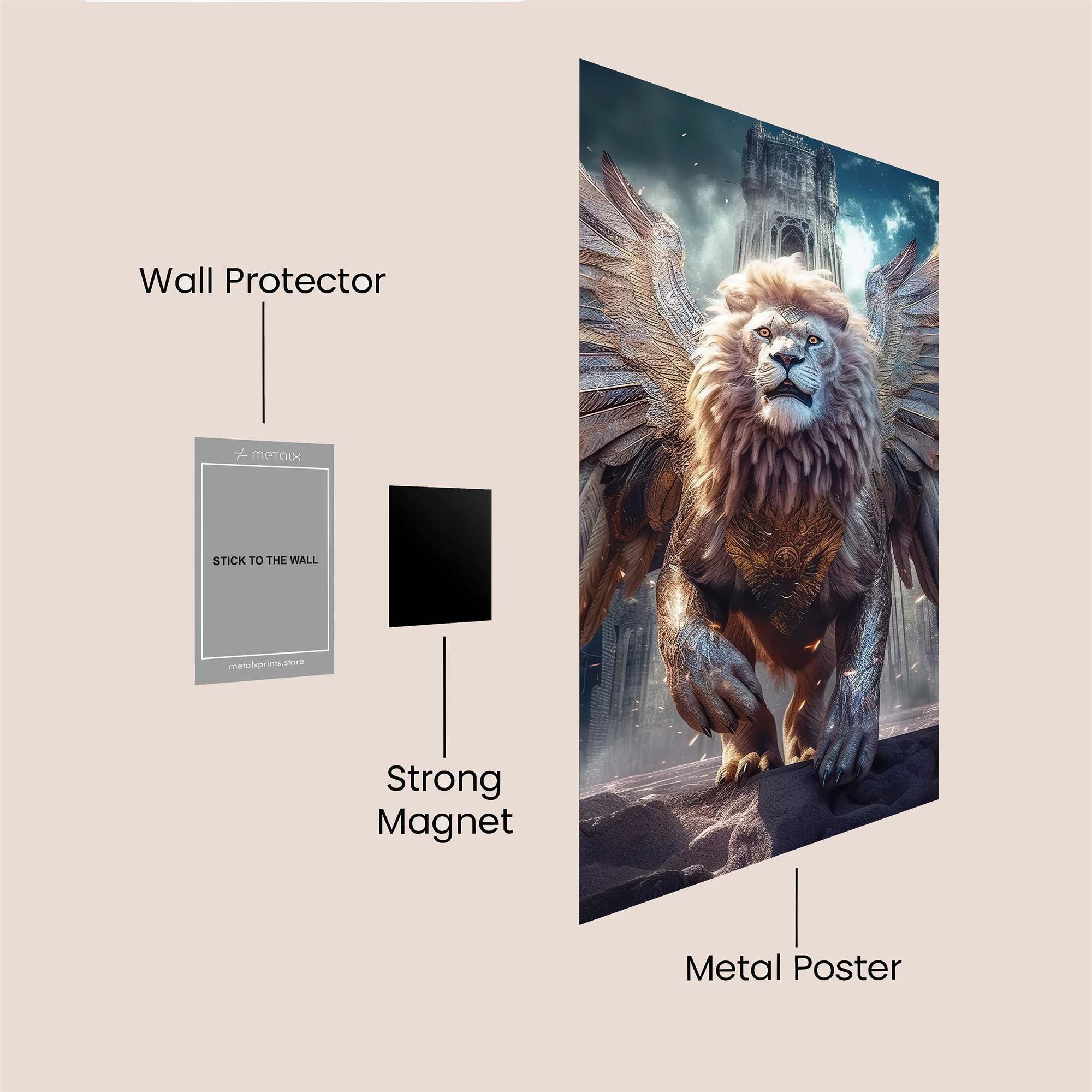 Lion Ascendant Safe Wall Magnetic / M