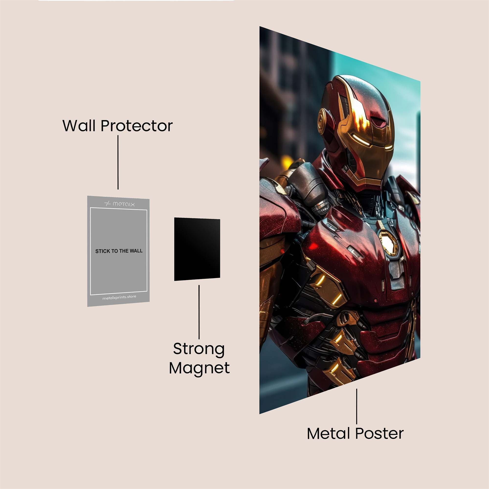 Iron Resolute Safe Wall Magnetic / M
