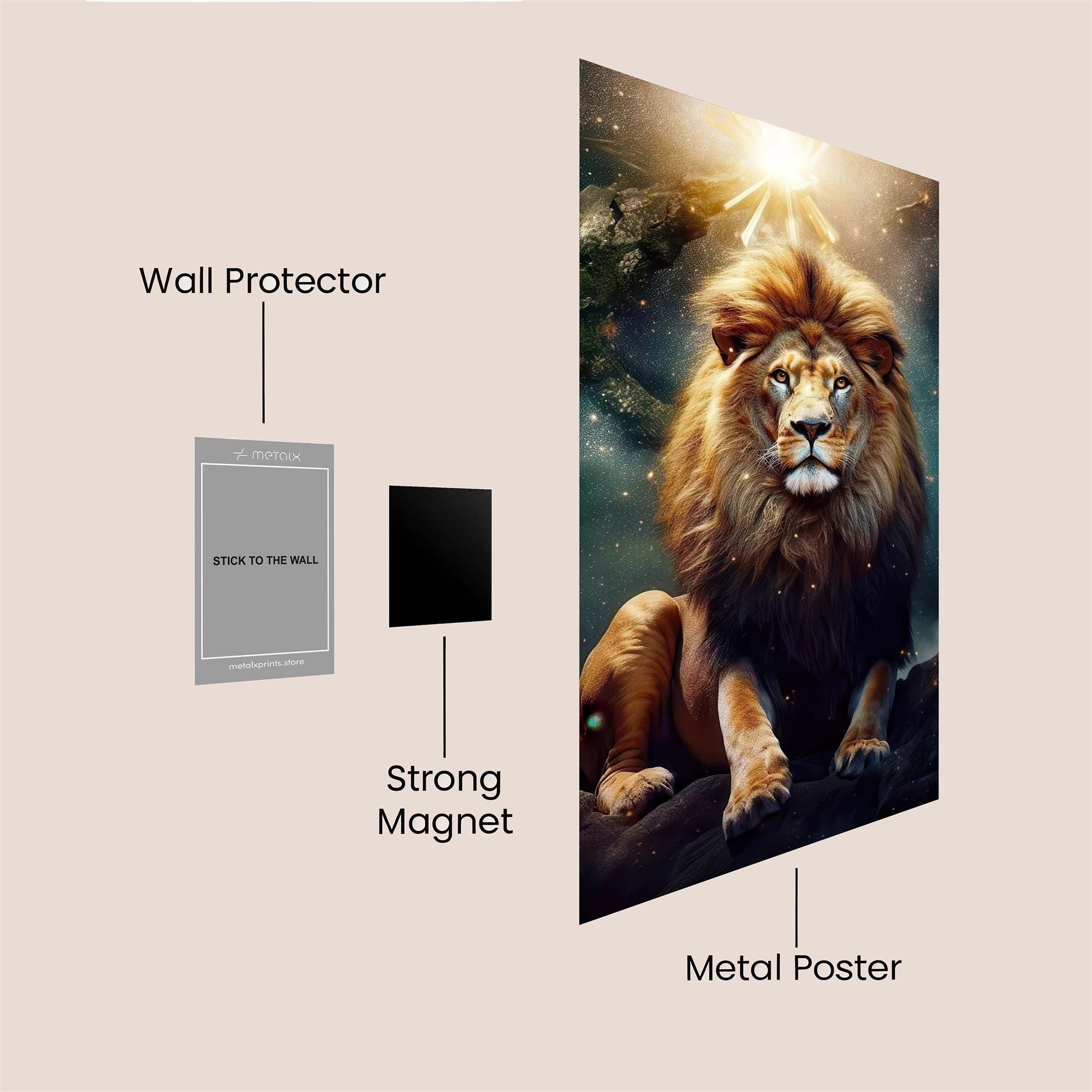 Lion Radiance Safe Wall Magnetic / M