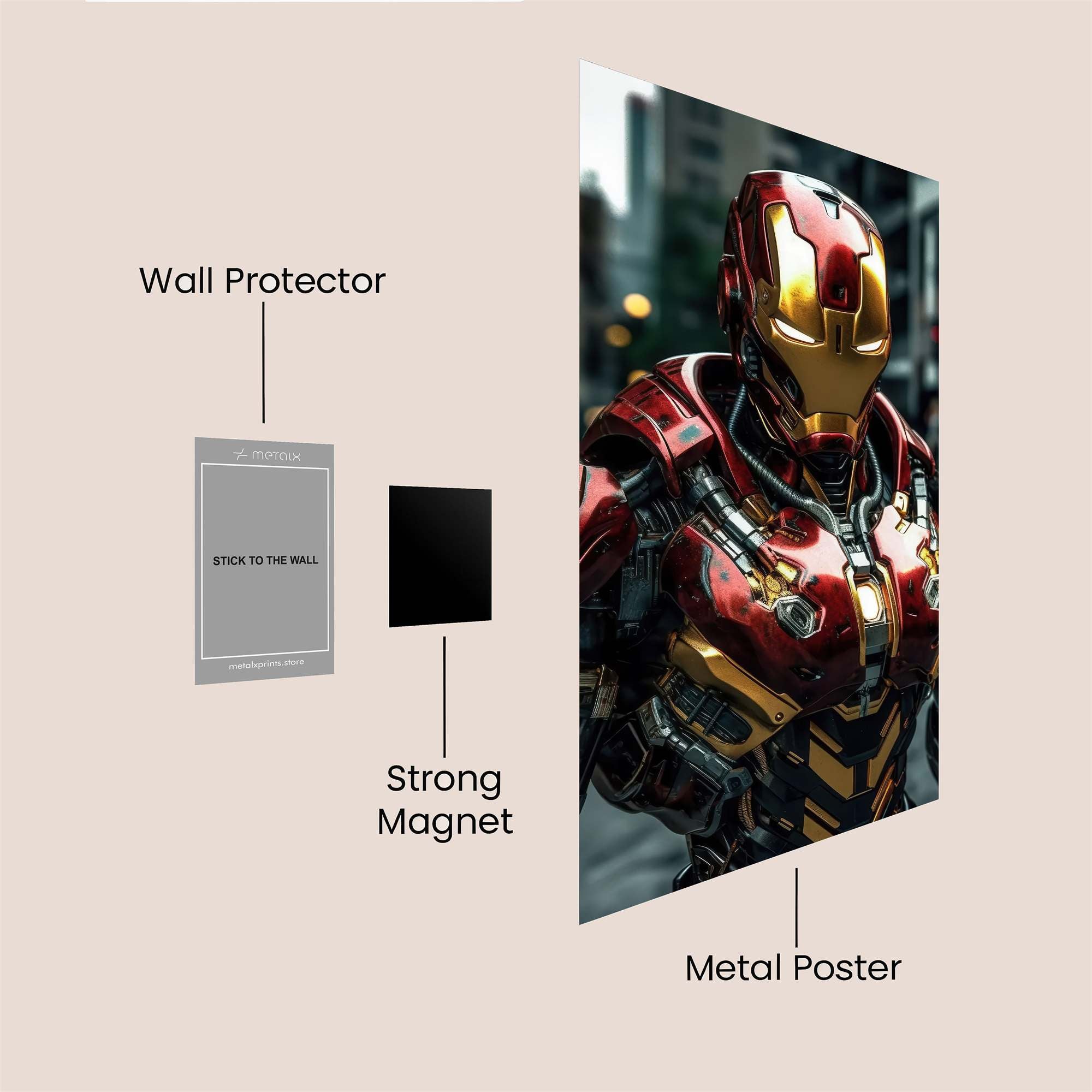 Iron Resolute Safe Wall Magnetic / M