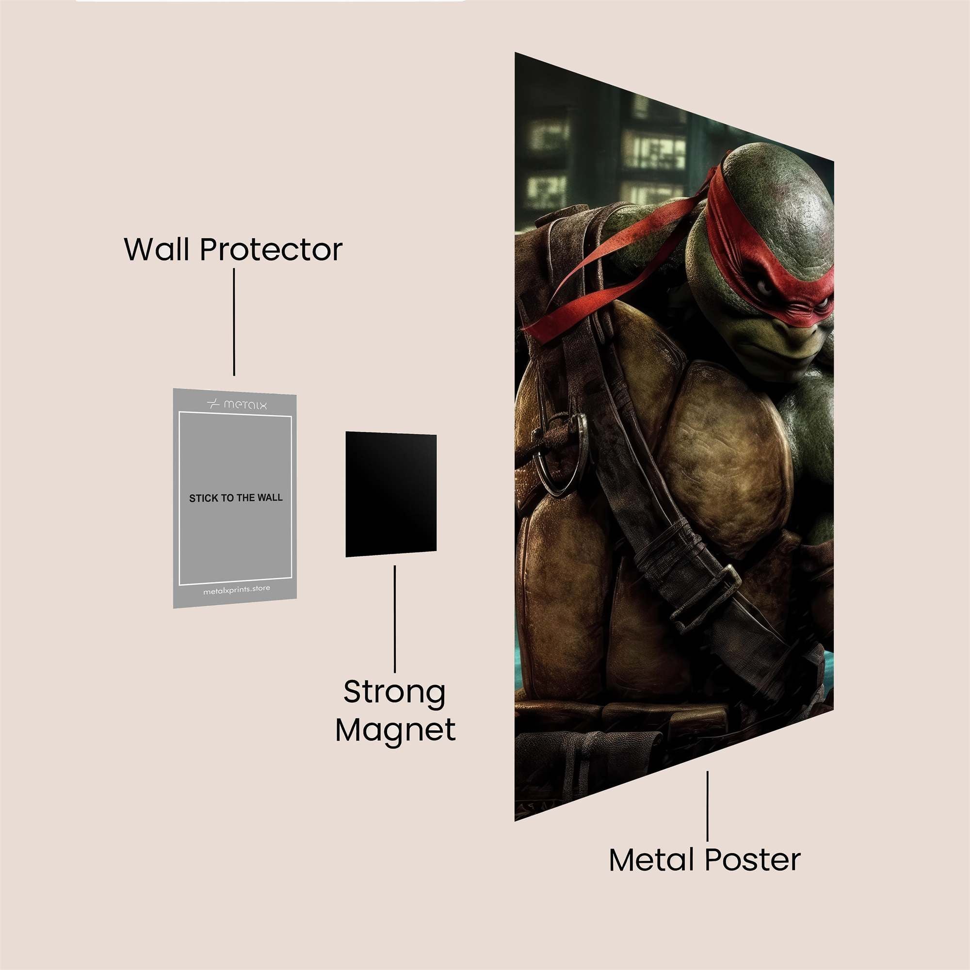 Raphael Rage Safe Wall Magnetic / M