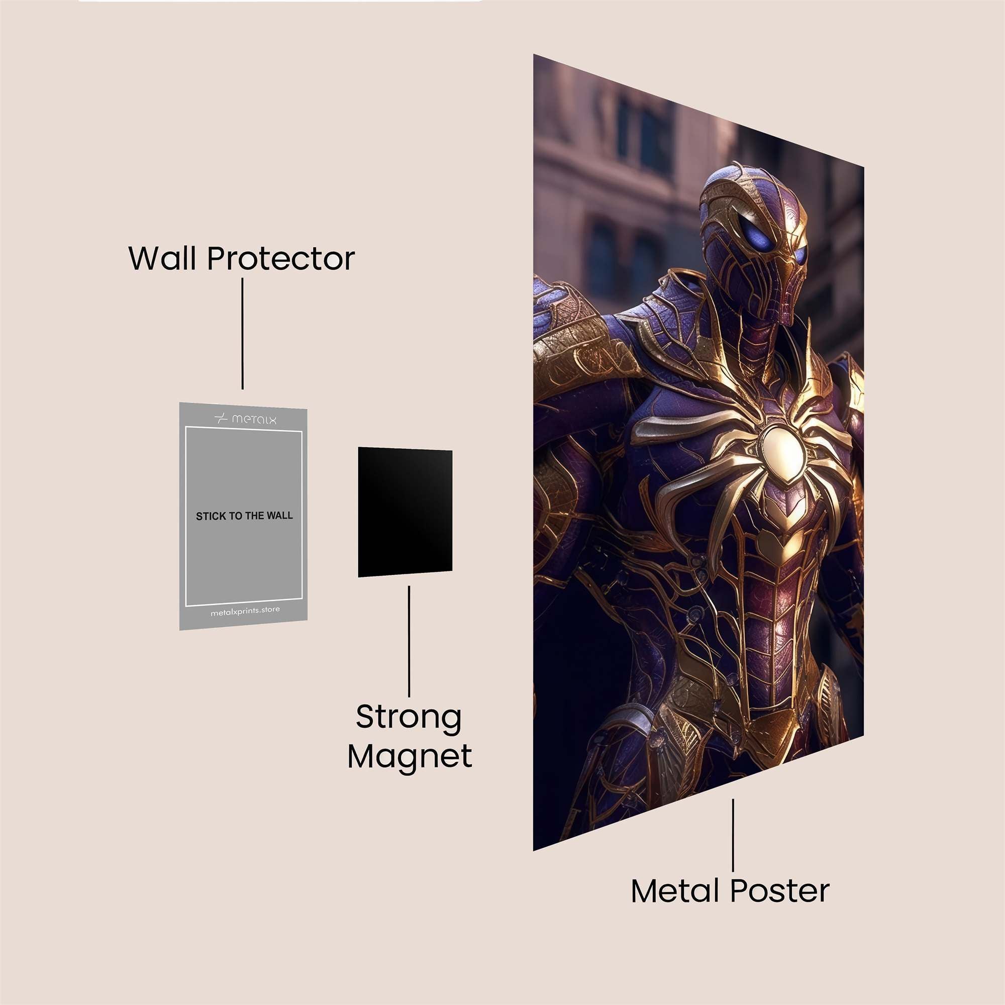 Spider Majestic Safe Wall Magnetic / M