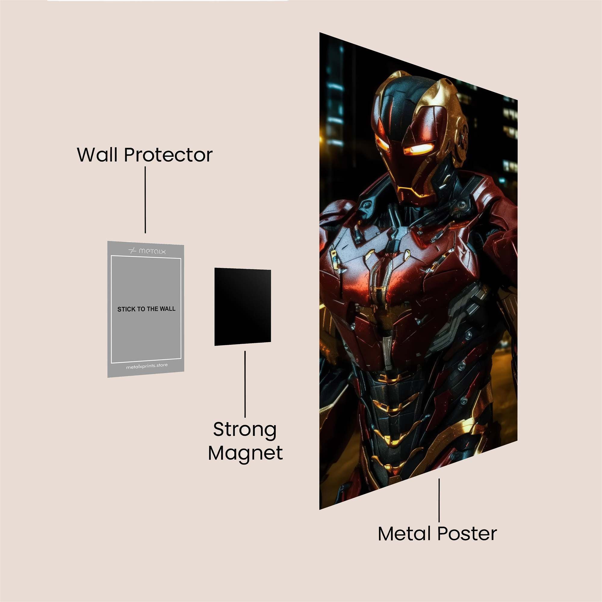 War Machine - Intimidating Safe Wall Magnetic / M