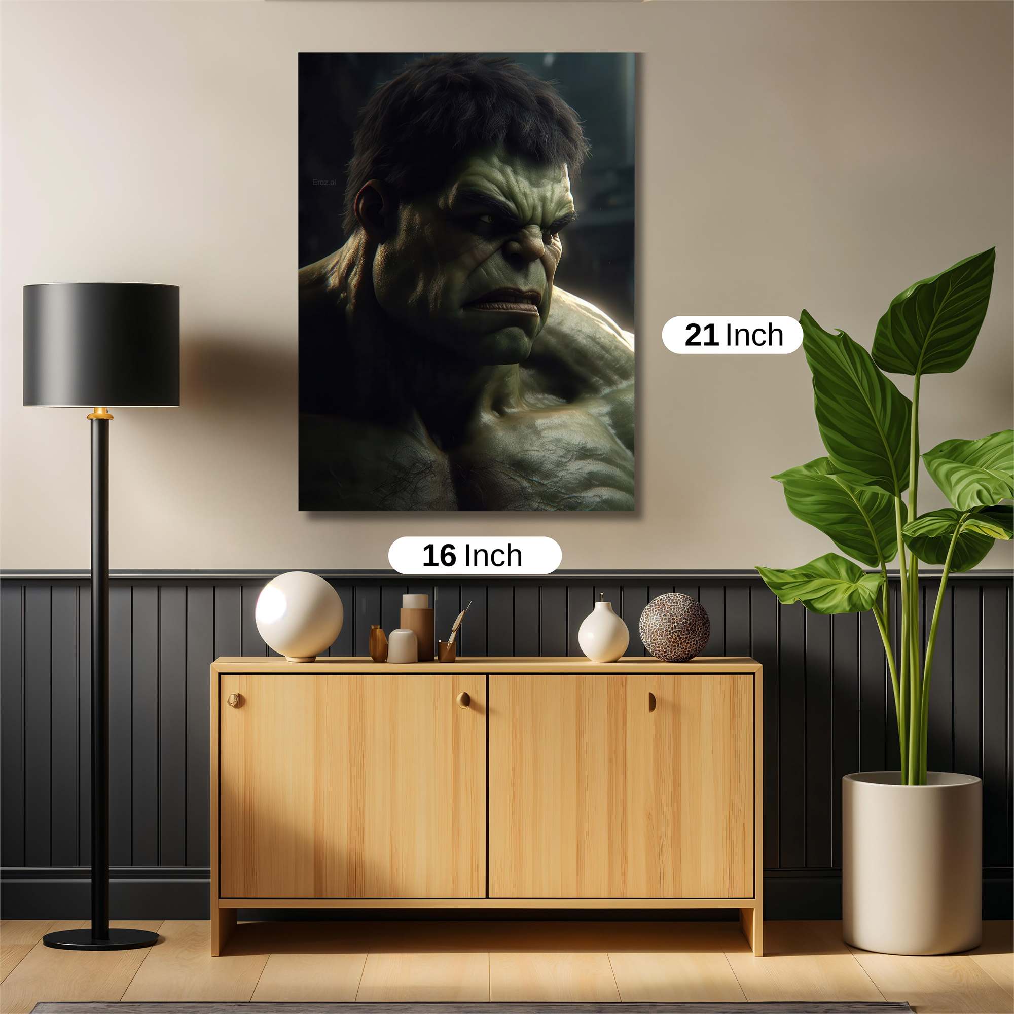 Hulk Brooding Safe Wall Magnetic / M