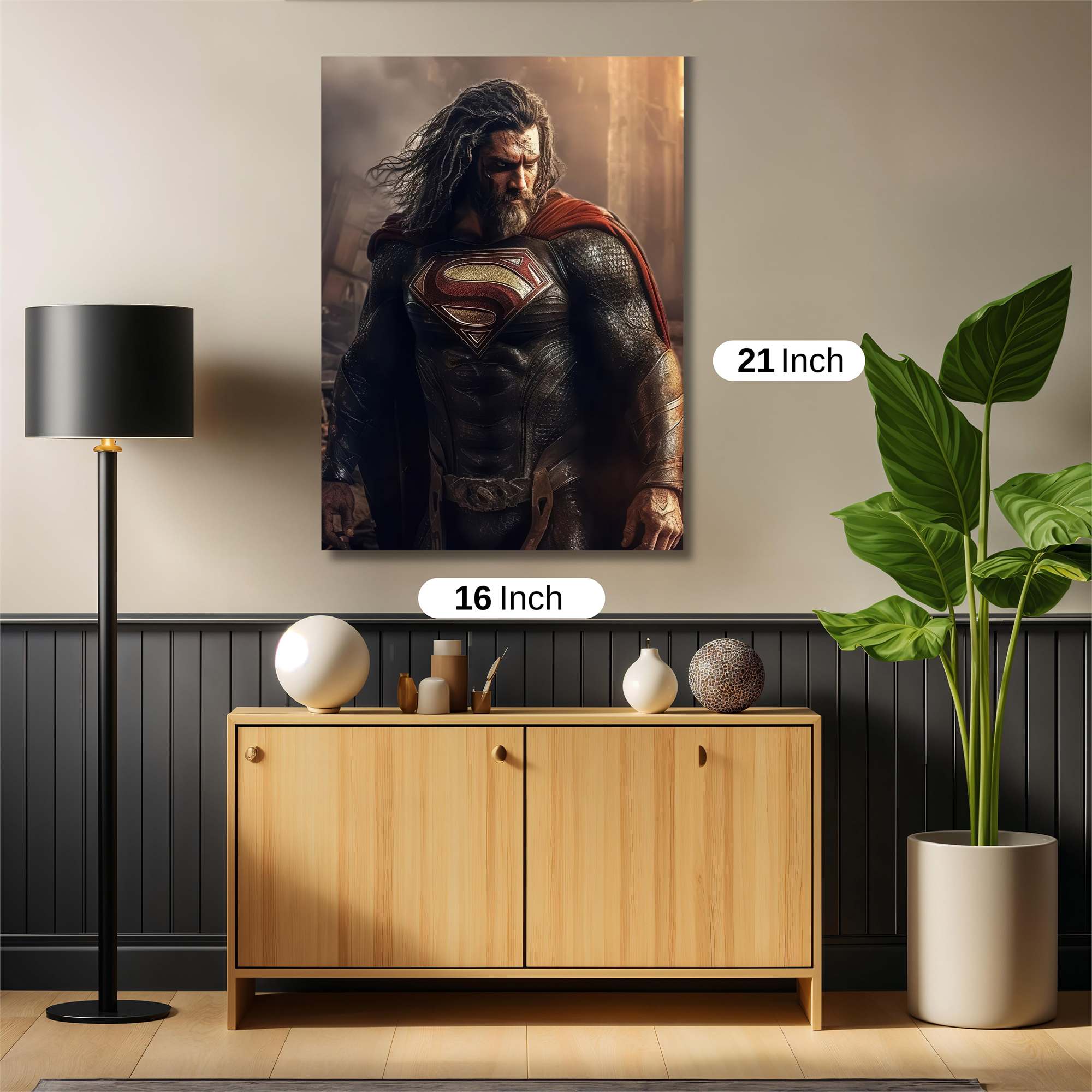 Superman Sombre Safe Wall Magnetic / M