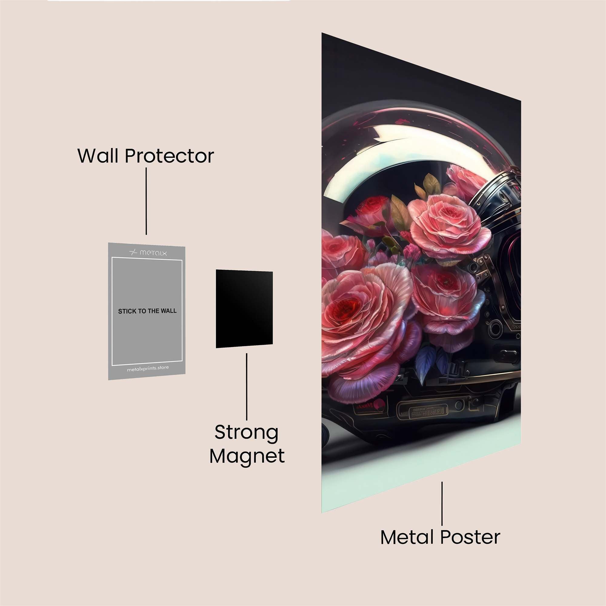 Rose Reverie Safe Wall Magnetic / M