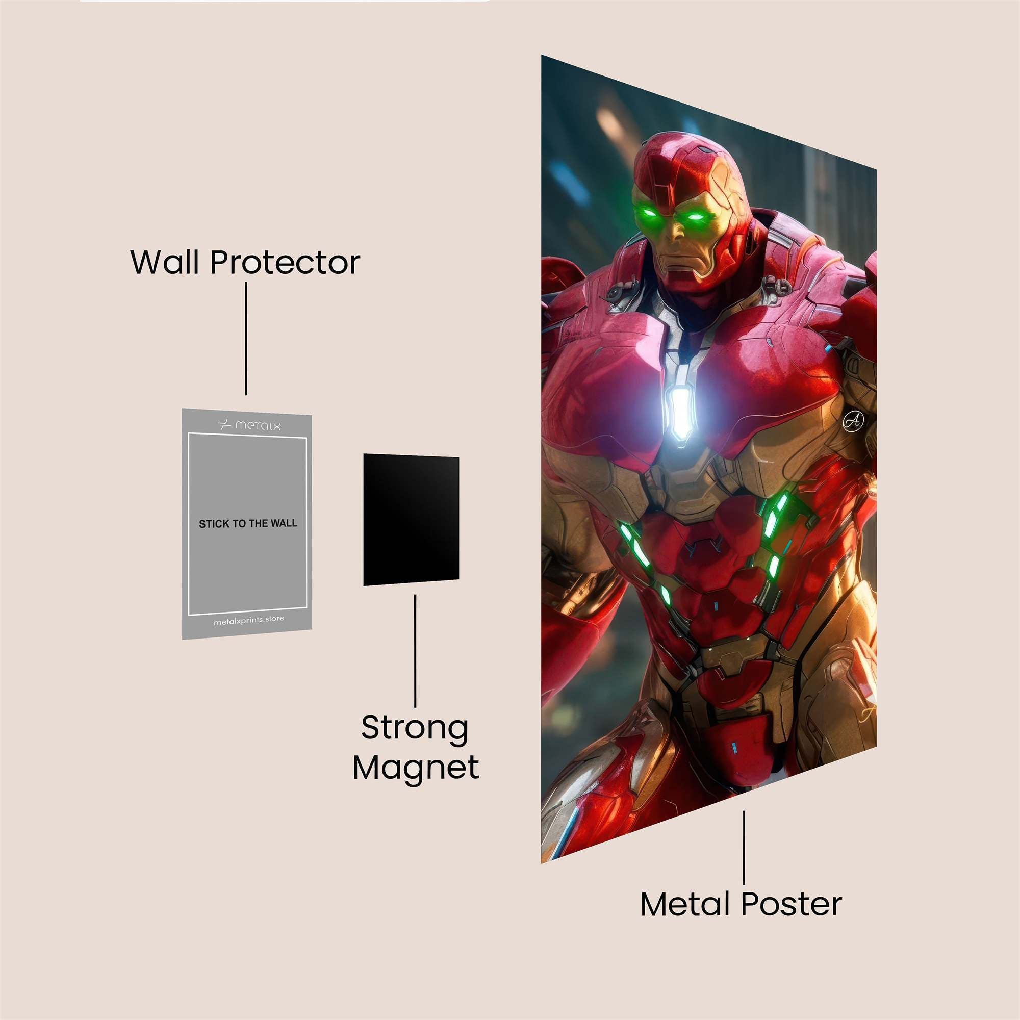 IronMight Safe Wall Magnetic / M
