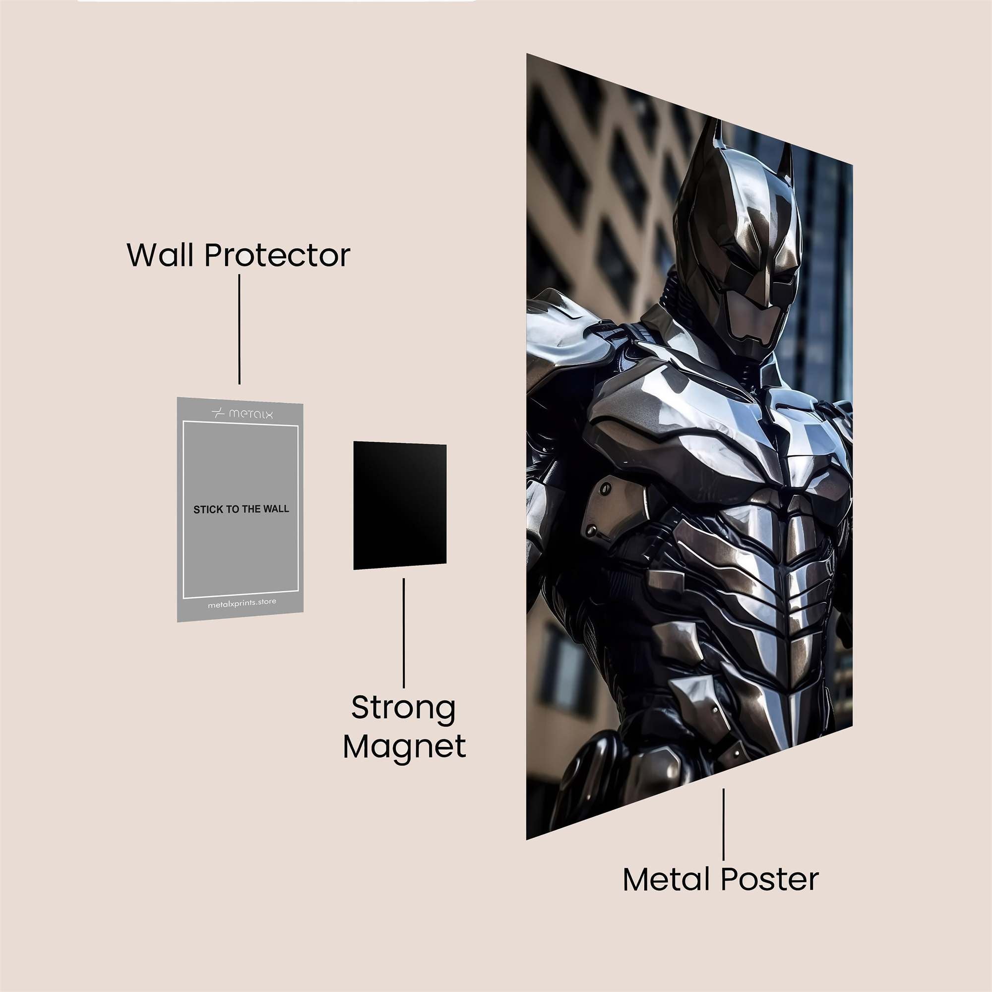 Batman Resolute Safe Wall Magnetic / M