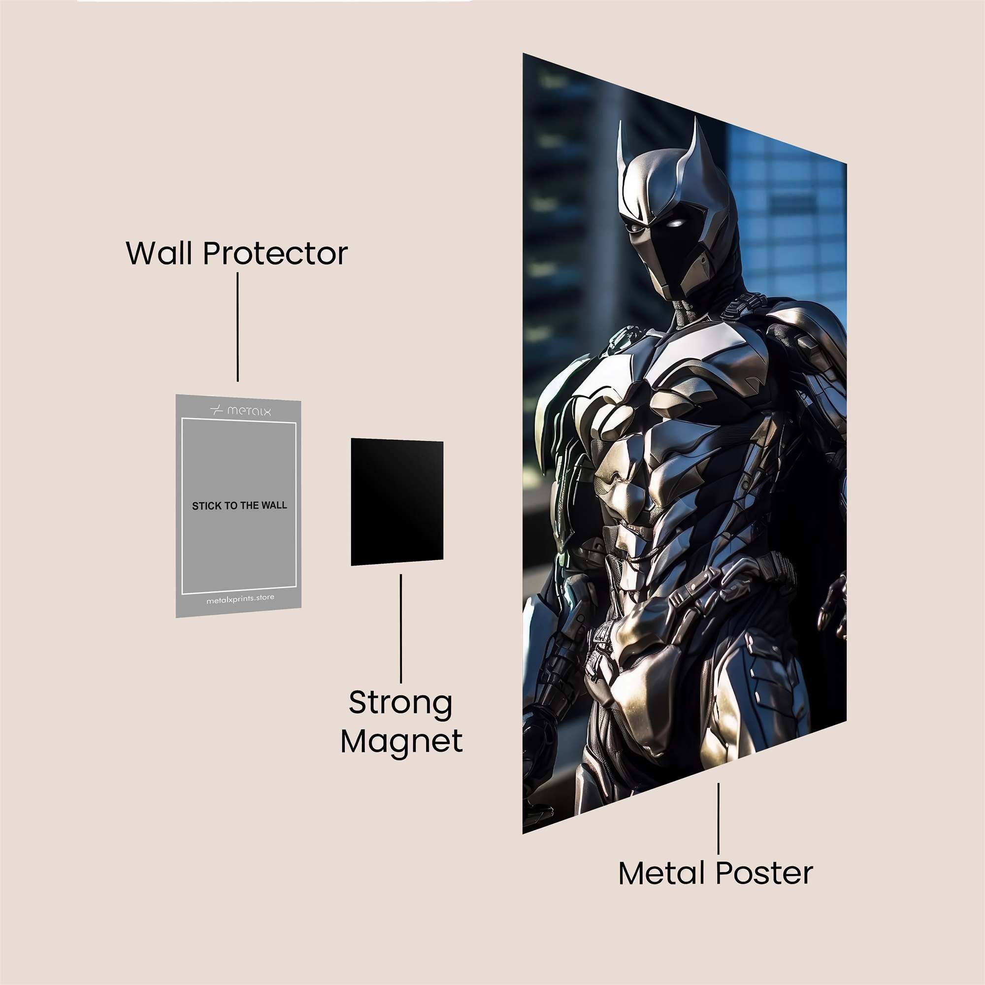 Batman Resolute Safe Wall Magnetic / M