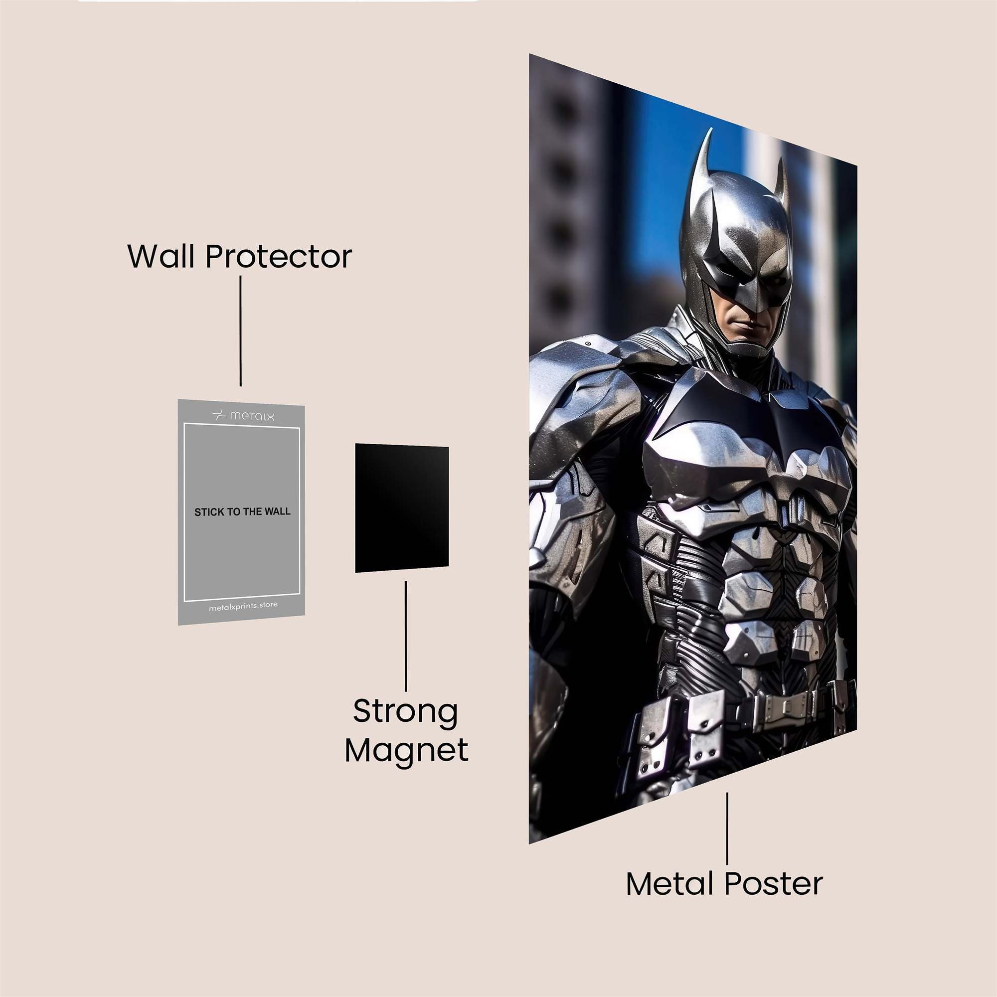 Batman Resolute Safe Wall Magnetic / M