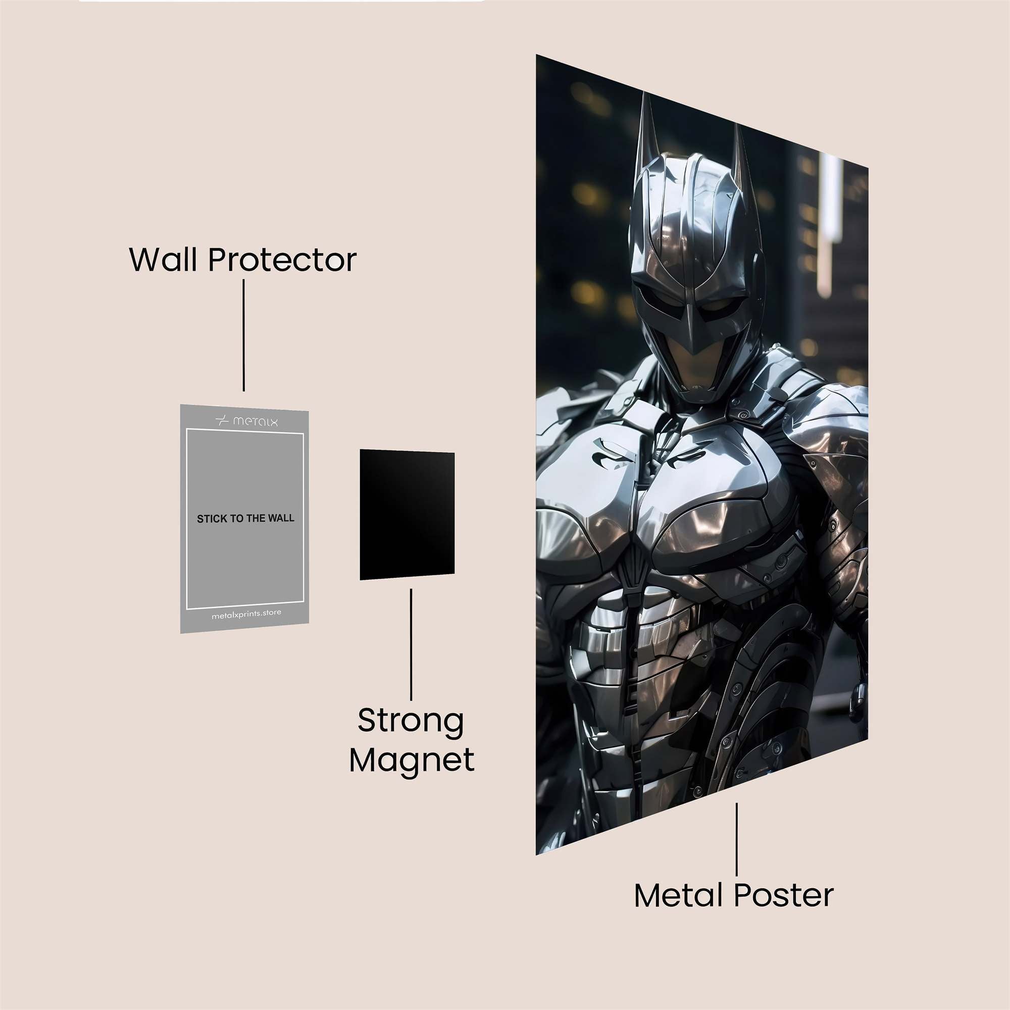 Batman Resolute Safe Wall Magnetic / M
