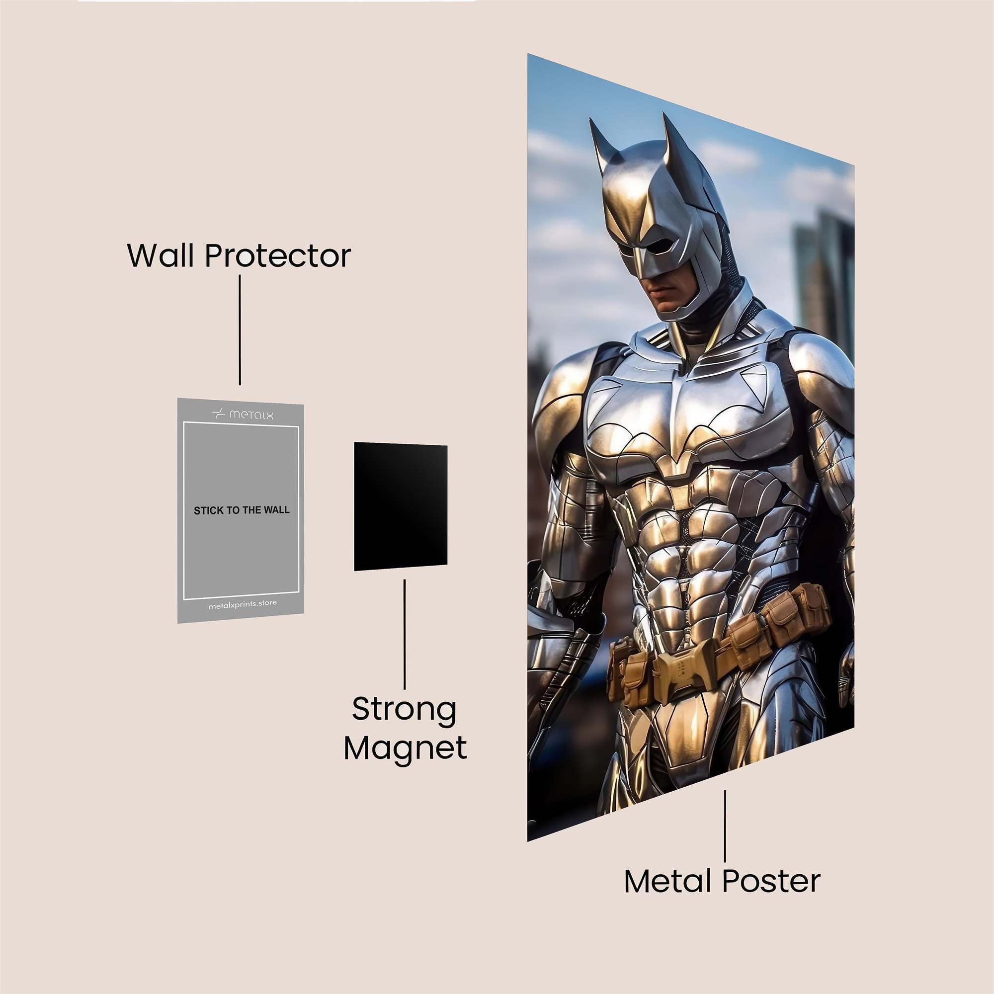 Batman Resplendent Safe Wall Magnetic / M