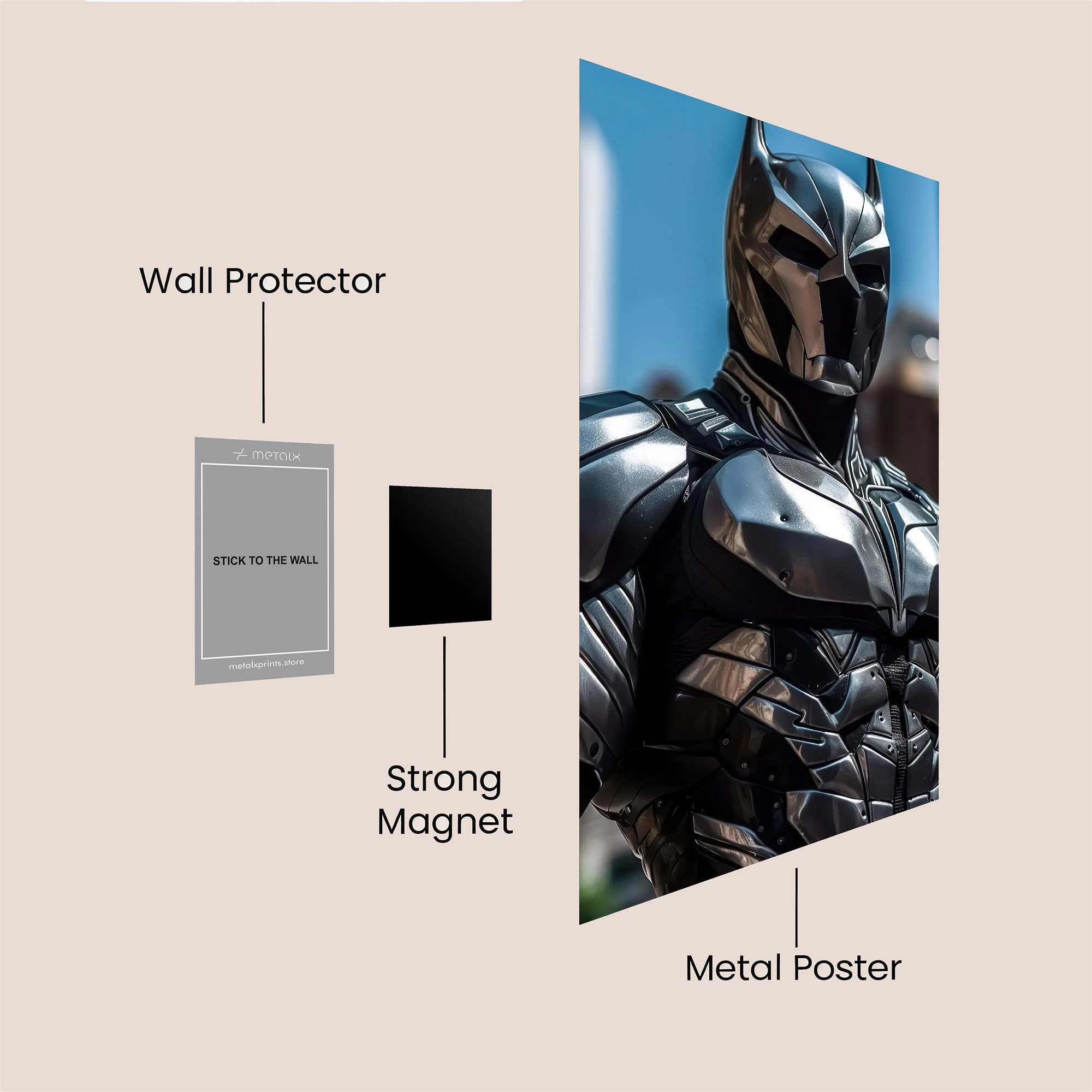 Batman Resolute Safe Wall Magnetic / M