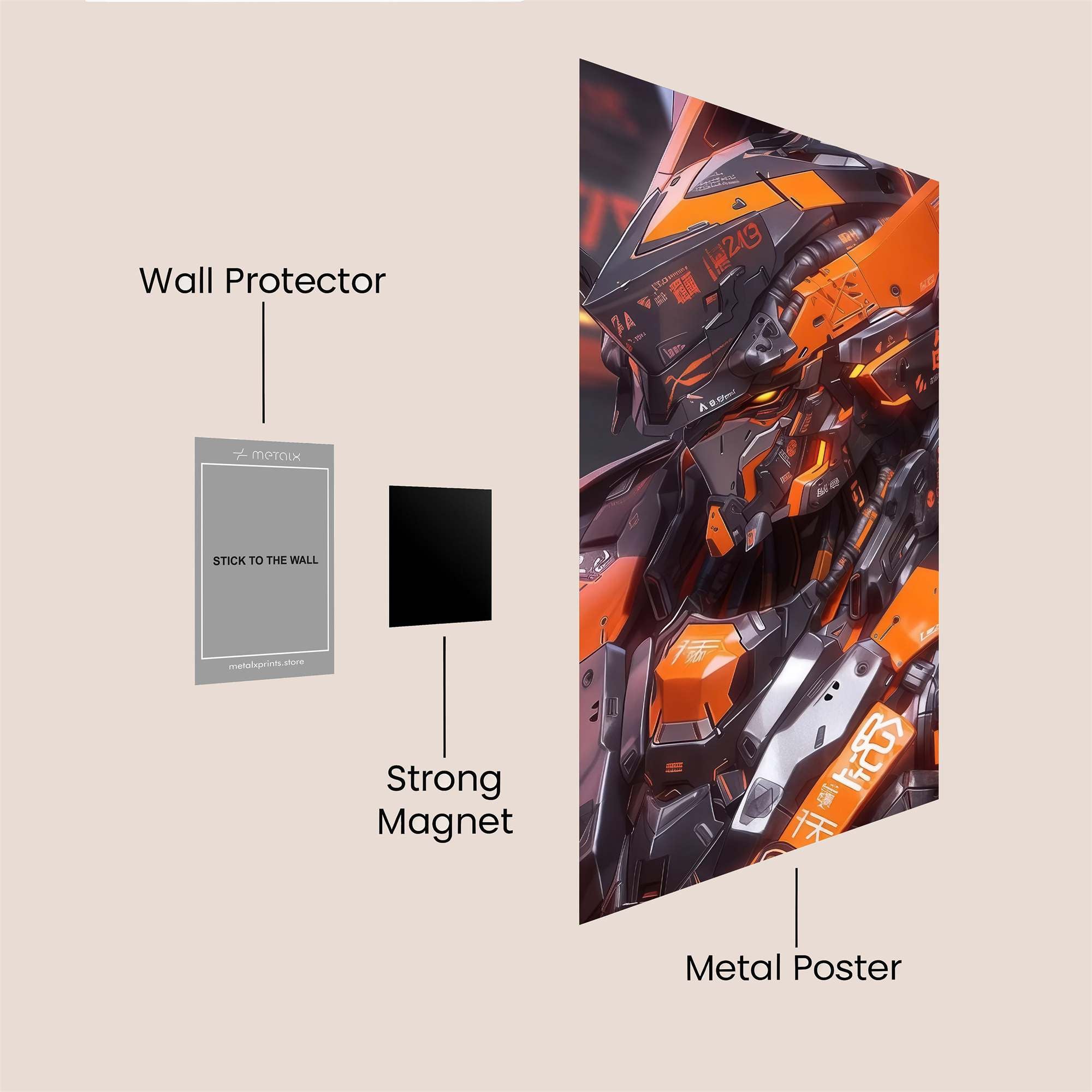 Mecha Fury Safe Wall Magnetic / M