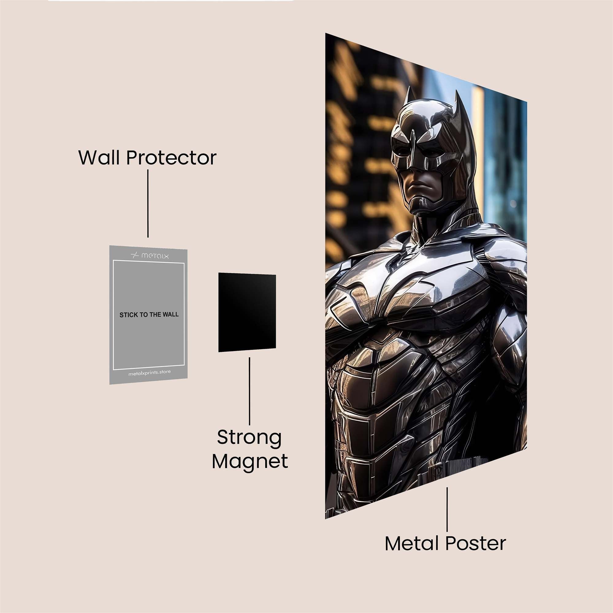 Batman Resolute Safe Wall Magnetic / M