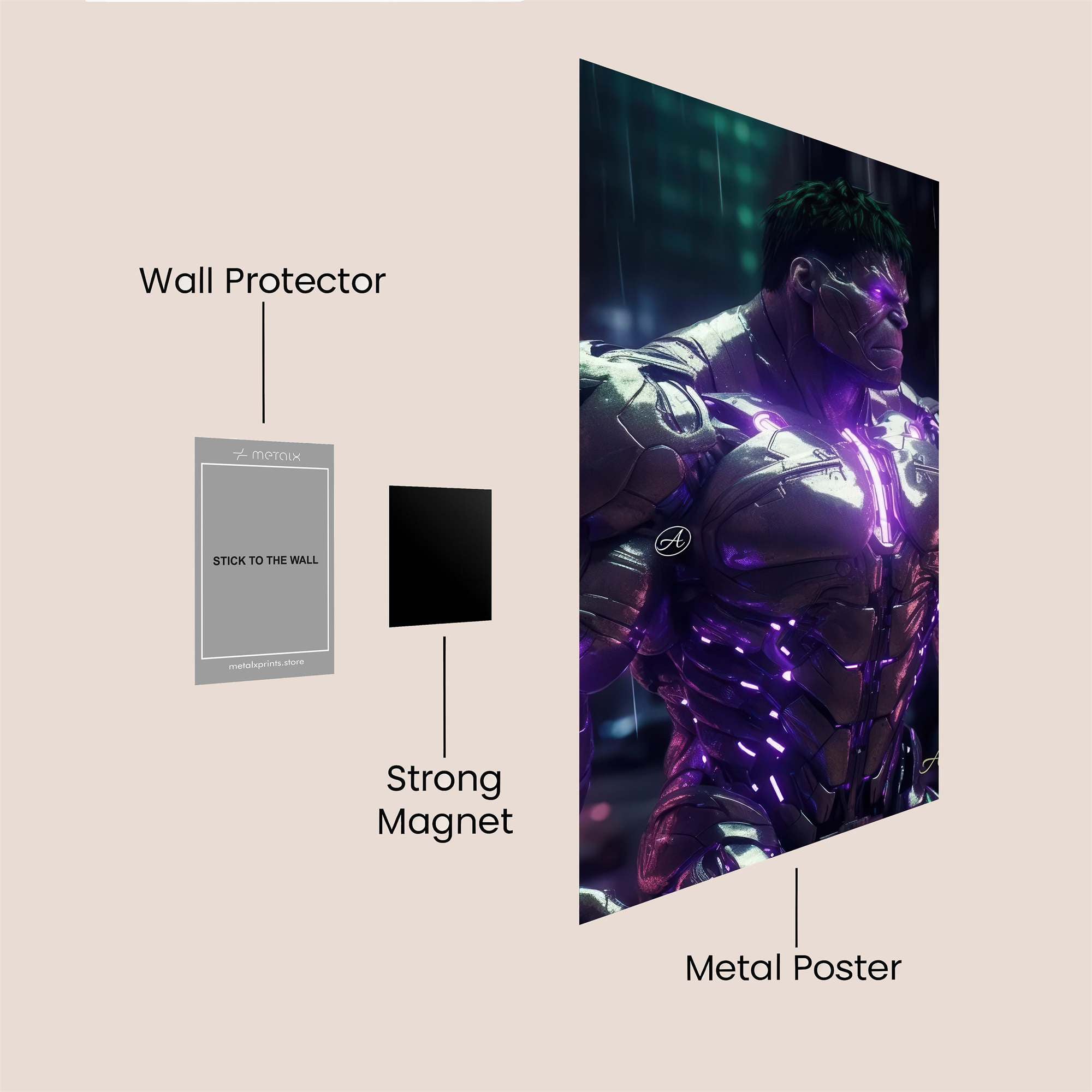 Miles Explosive Safe Wall Magnetic / M