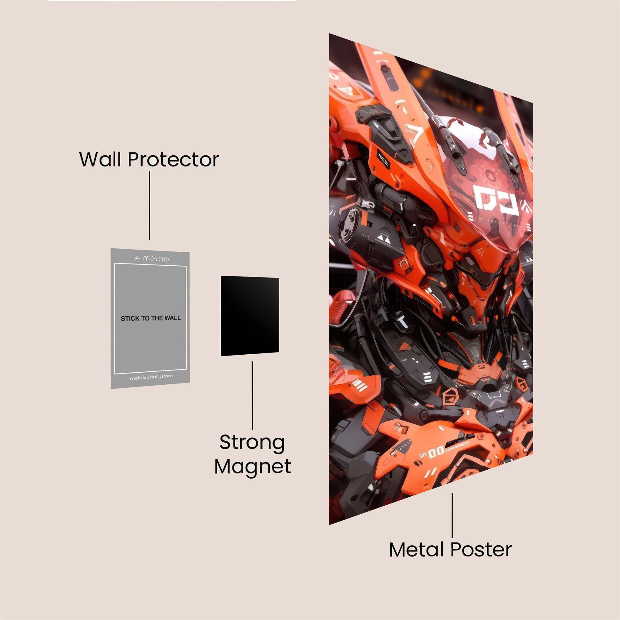 Cyber Pulse Safe Wall Magnetic / M