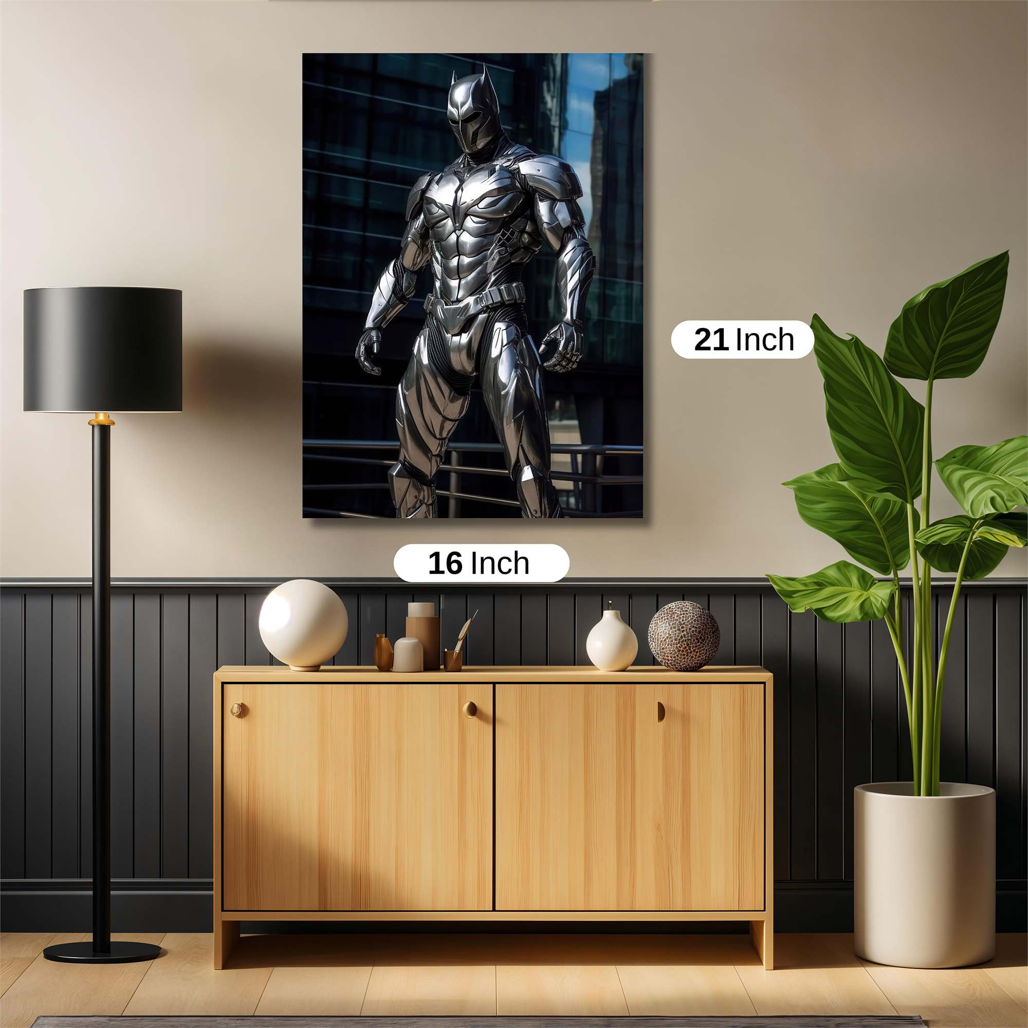 Batman Chrome Safe Wall Magnetic / M