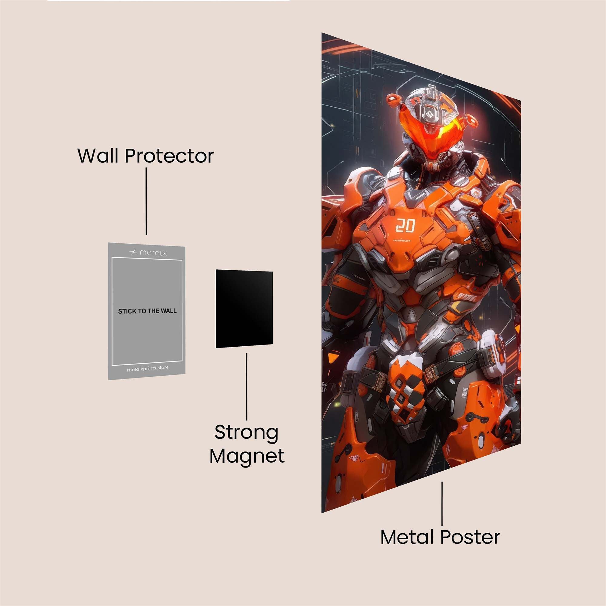 Apex Blaze Safe Wall Magnetic / M