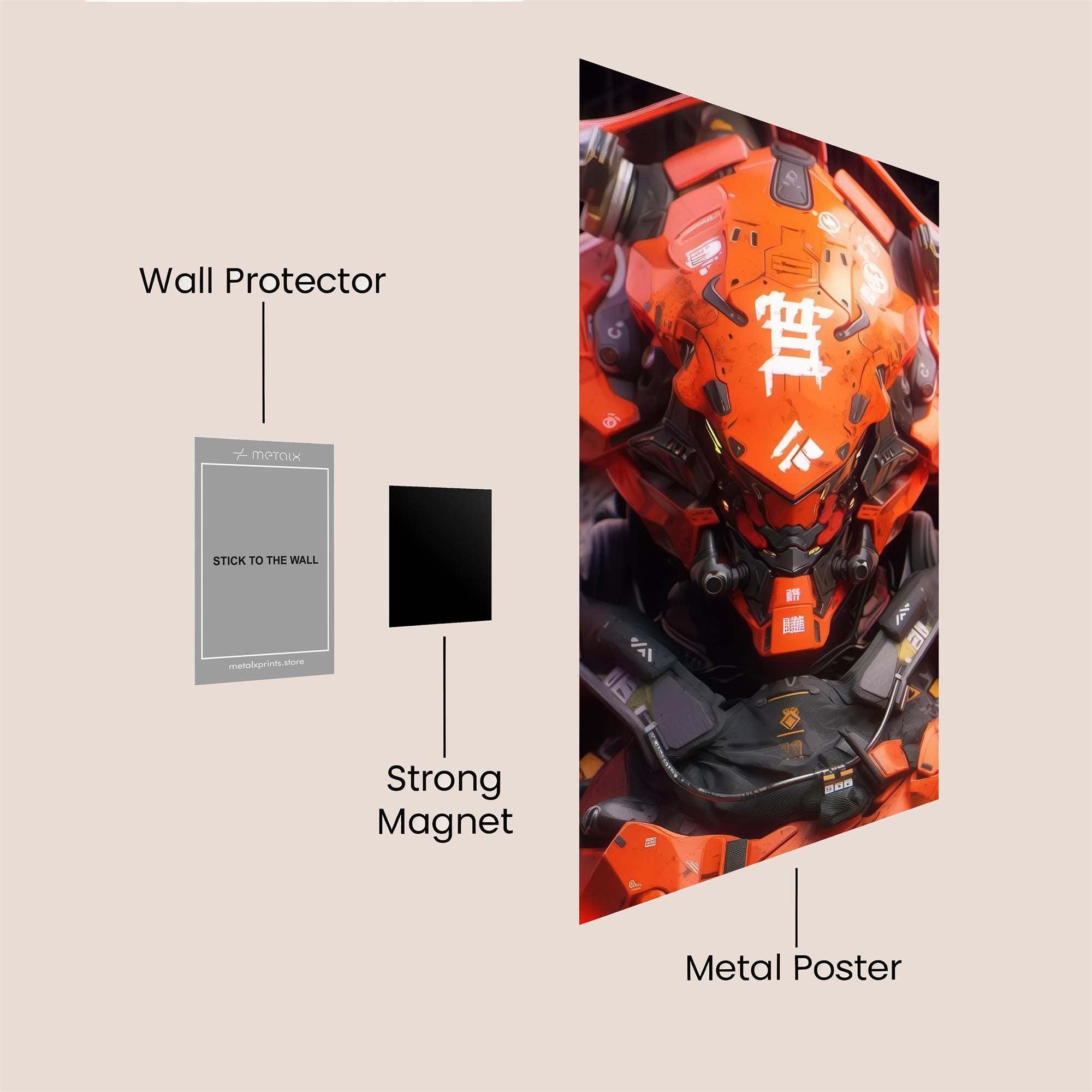 Evangelion Resolute Safe Wall Magnetic / M