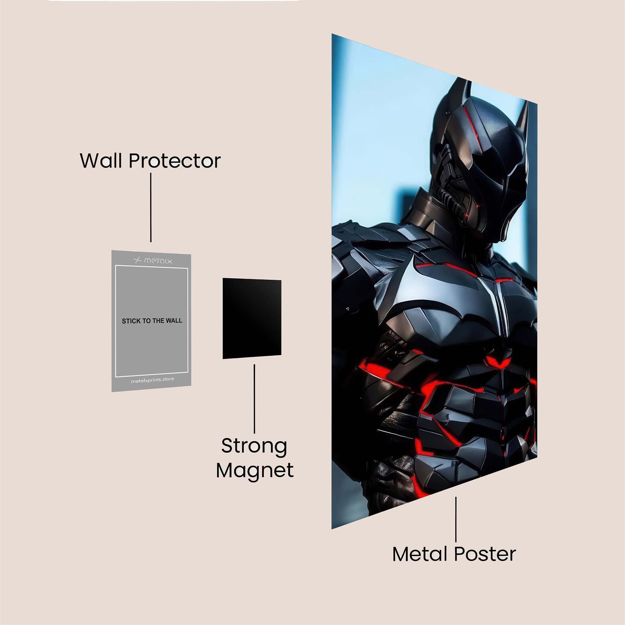 Batman Intense Safe Wall Magnetic / M